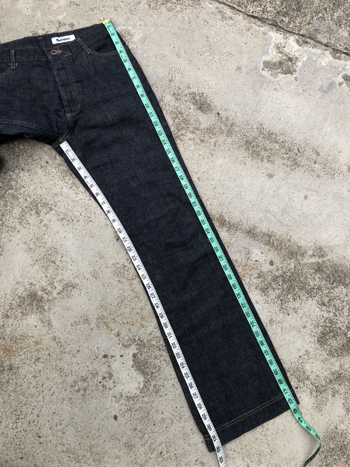 Japanese Brand FLARED RELACHER BLUE JEANS Size 28" / US 6 / IT 42 - 9 Thumbnail