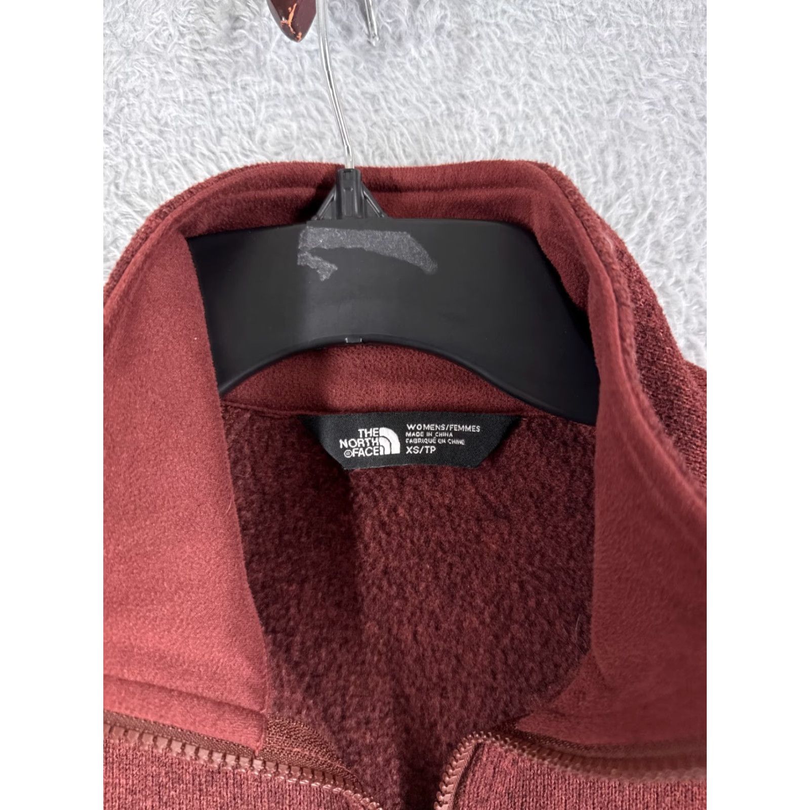 The North Face The North Face Jacket Womens XS Red Knit Shell Mock Neck Fleece Lined Size XS / US 0-2 / IT 36-38 - 7 Thumbnail
