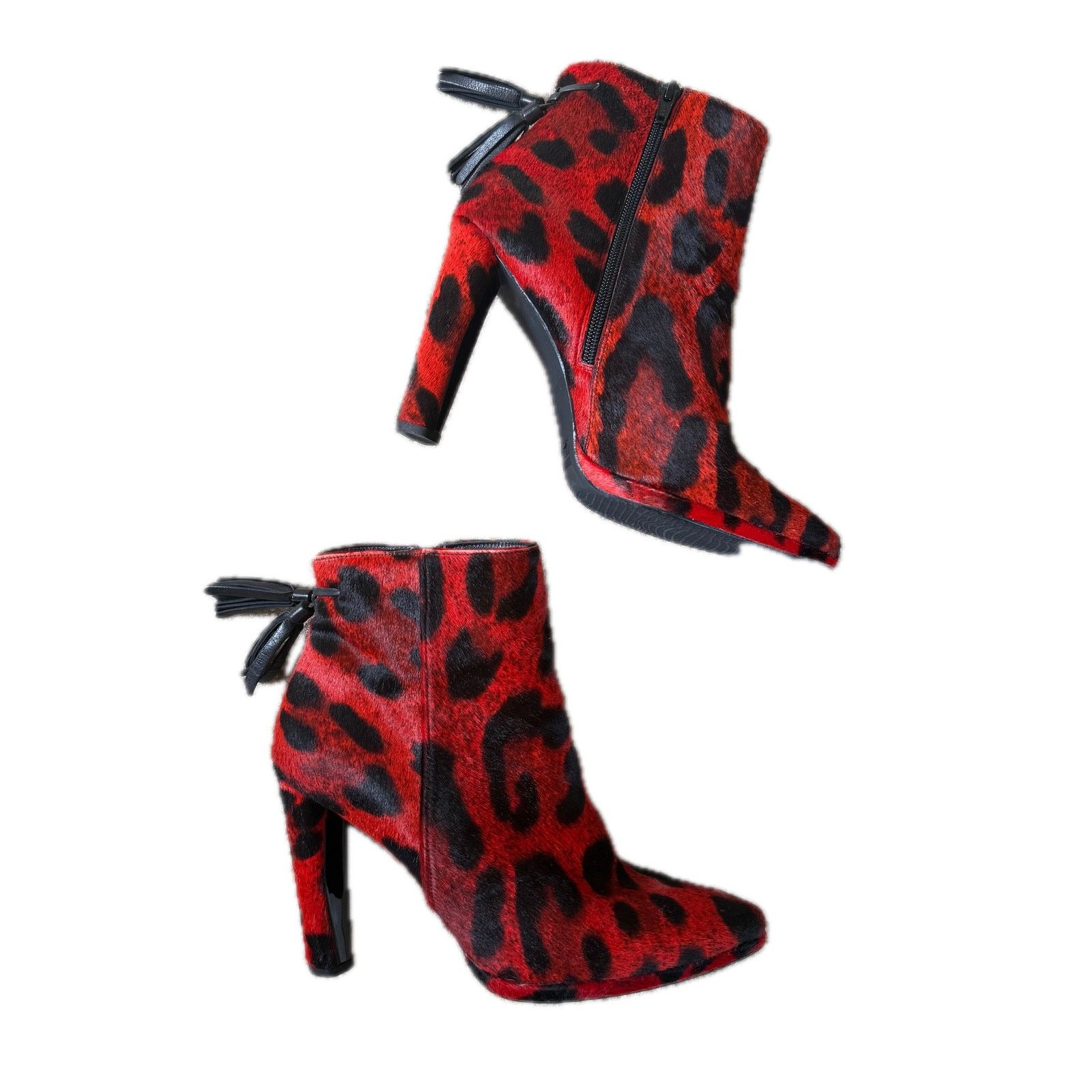 Stuart Weitzman stuart weitzman calf hair leopard back flip bootie - size 10 Size US 10 / IT 40 - 2 Thumbnail