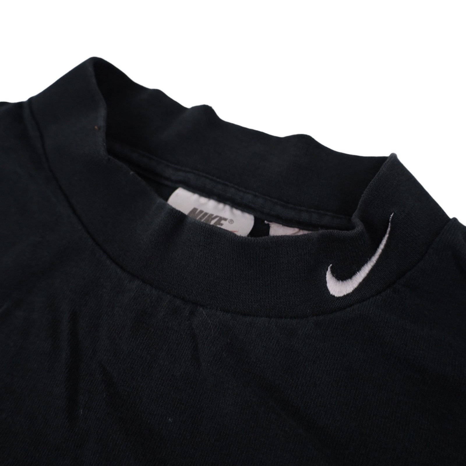 Nike × Vintage Vintage 90s Nike Mini Swoosh Mock Neck T Shirt Size US XXL / EU 58 / 5 - 4 Thumbnail