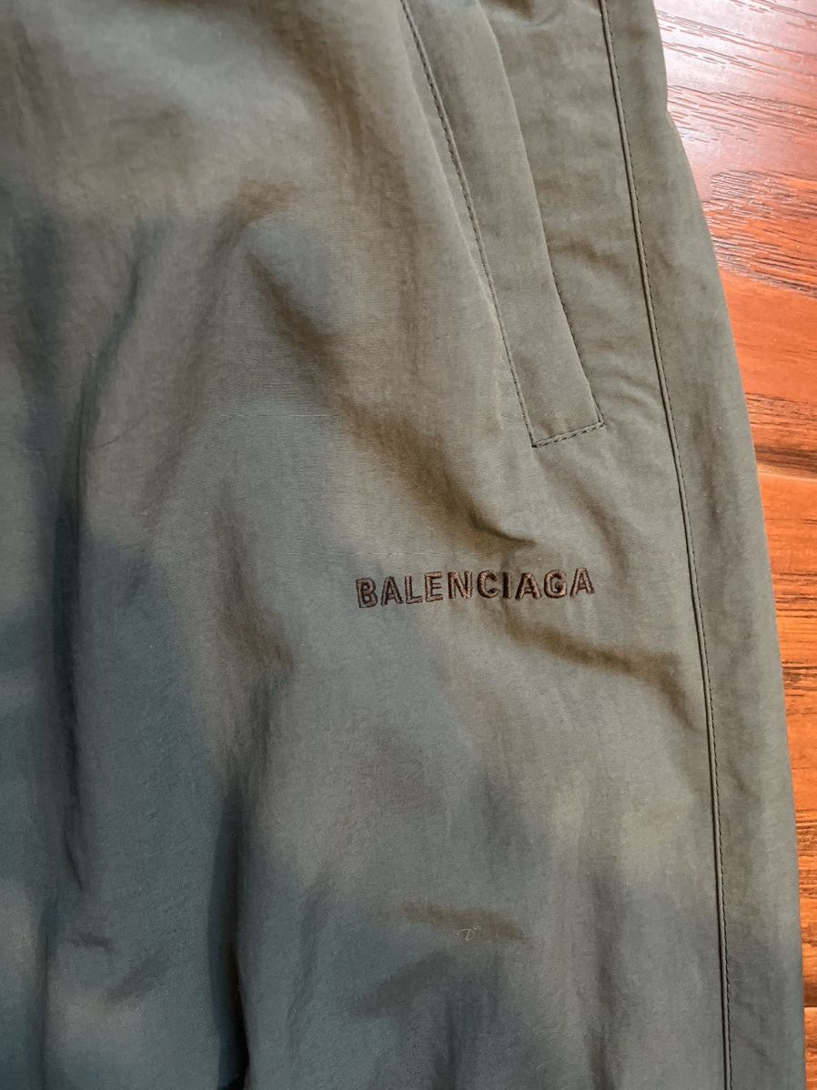 Balenciaga Balenciaga Forest Green Track Pants Size US 31 - 3 Thumbnail
