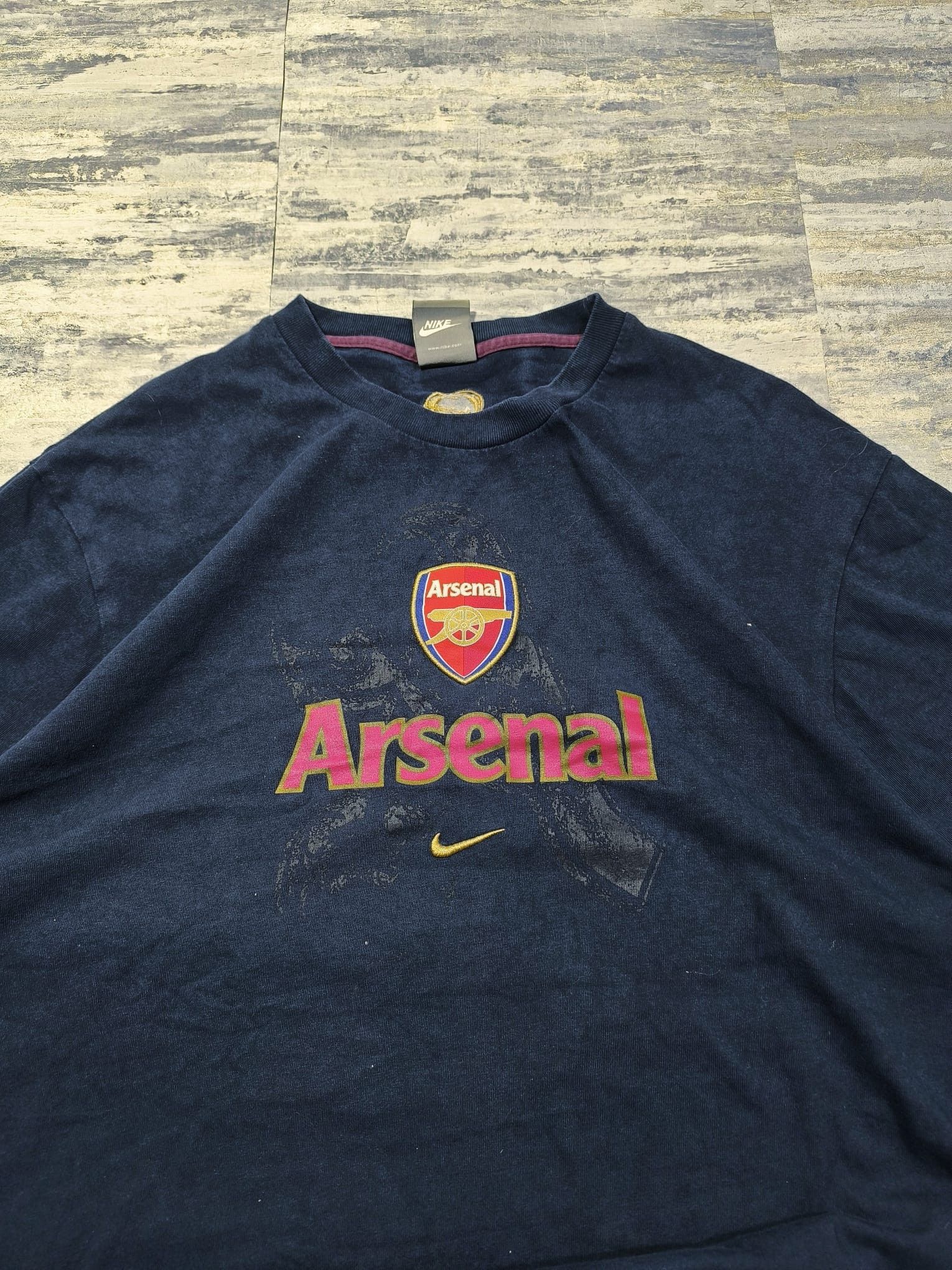Nike vtg arsenal nike center swoosh tshirt 00s blokecore soccer Size US XL / EU 56 / 4 - 2 Thumbnail