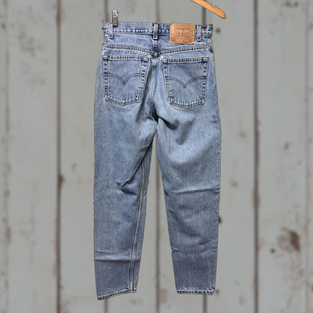 Levi's VINTAGE Levi's 550 Denim Jeans Distressed Tapered Leg Sz 9 Juniors Women 90s Distressed 550 Model Jeans Boys? Wait. Size 30" / US 8 / IT 44 - 1 Thumbnail