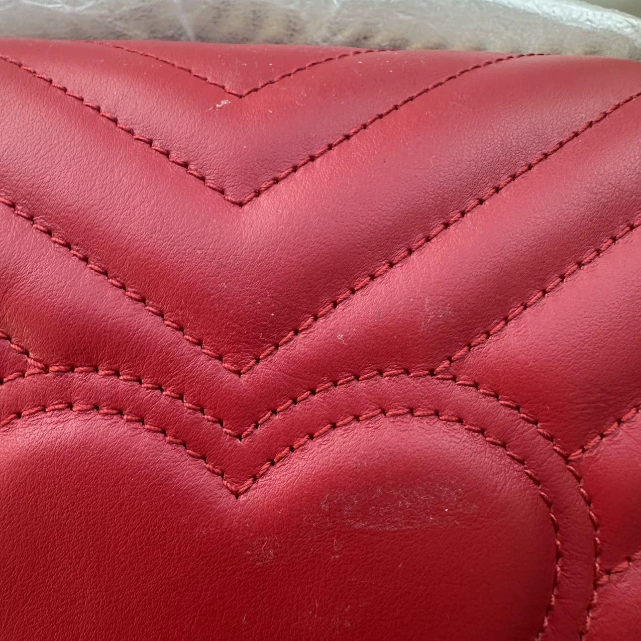 Gucci Gucci Marmont Red Medium 26 Unused Accs Size ONE SIZE - 3 Thumbnail