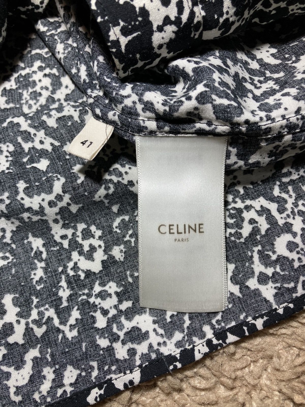 Celine AW19 Celine Paint Splatter Speckle Collar Hedi 41 2019 Size US M / EU 48-50 / 2 - 6 Thumbnail
