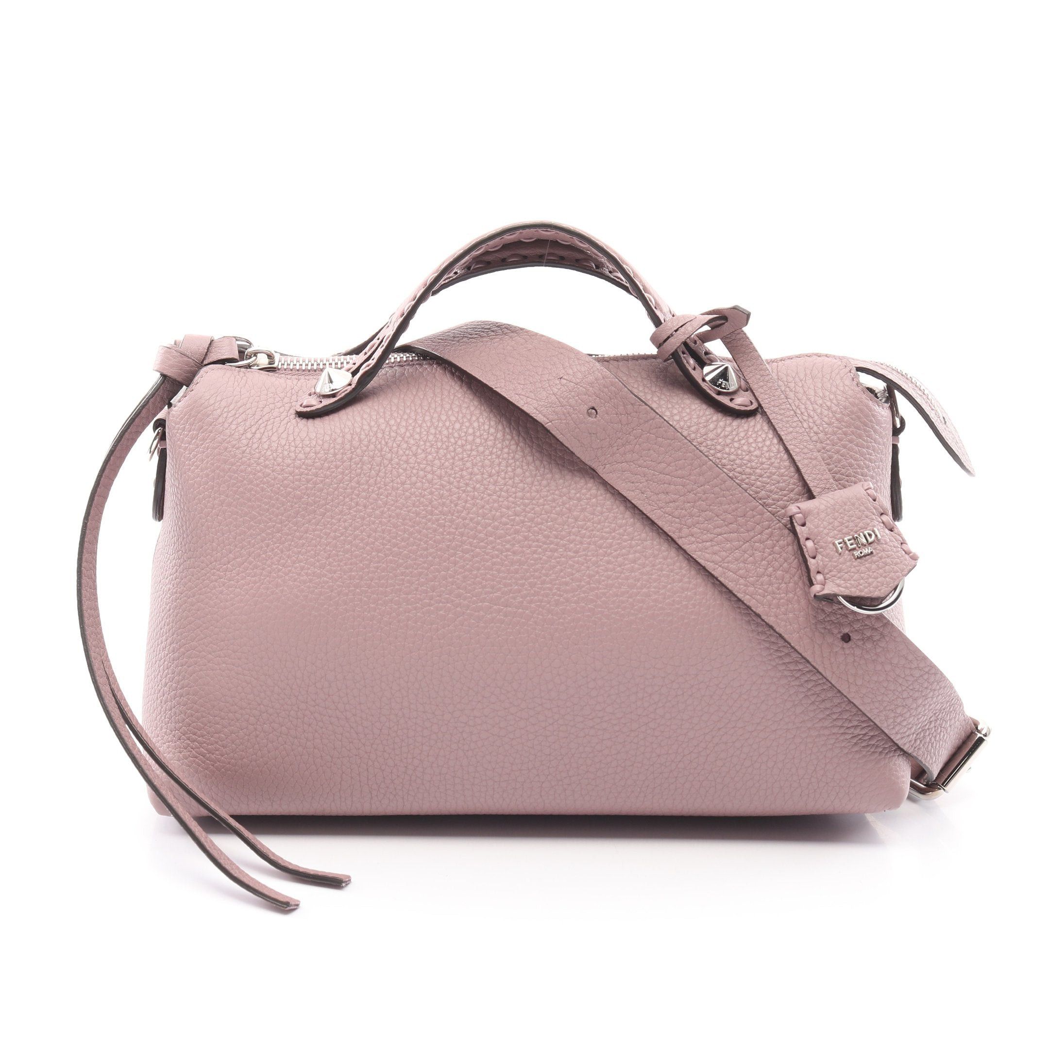 Fendi Fendi By The Way Soft Medium Selleria Handbag Leather Purple Gray Size ONE SIZE - 1 Thumbnail