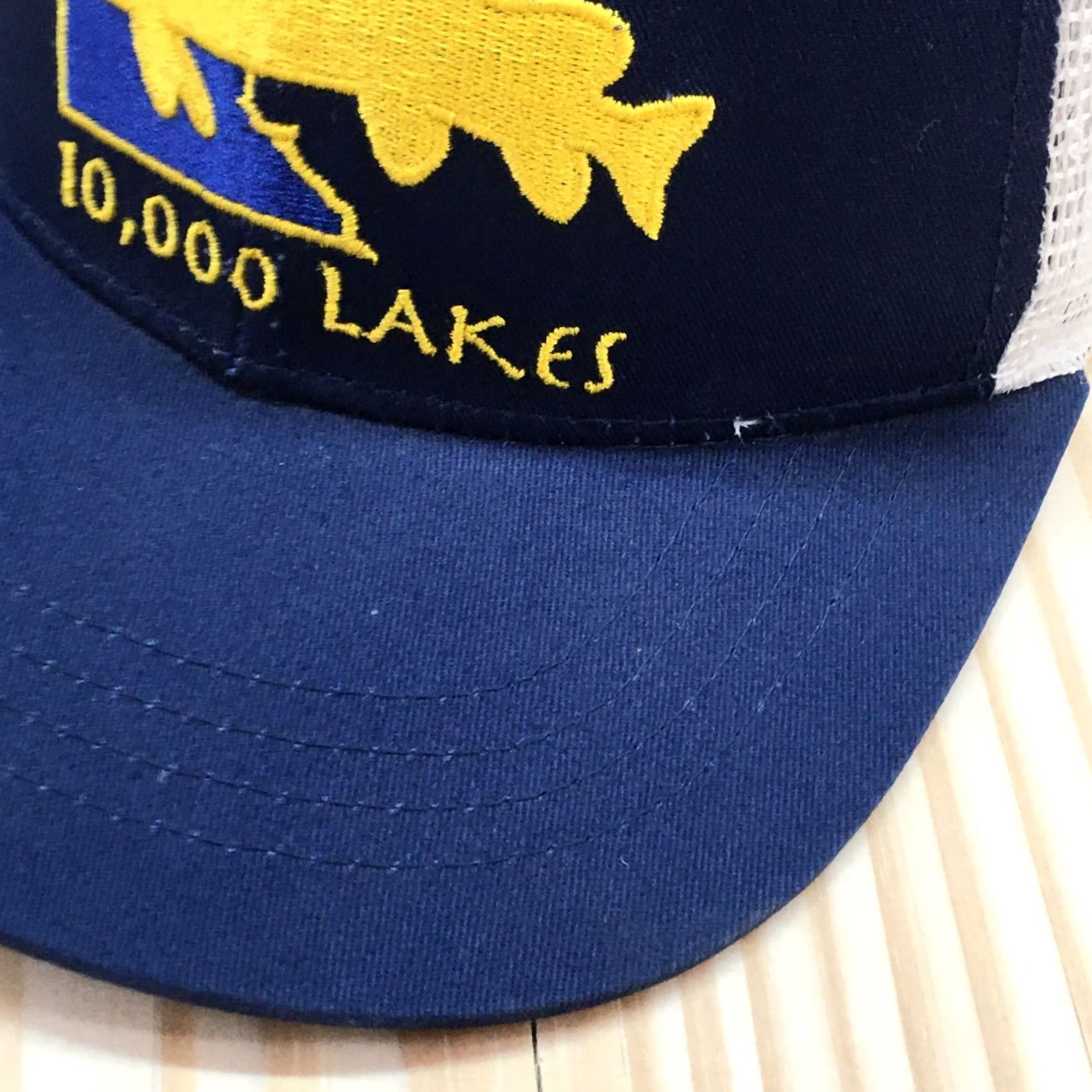 Logo 7 RepYourWater Minnesota Trucker Hat Mens Blue OS Curved Brim Embroidered Logo Size ONE SIZE - 3 Thumbnail