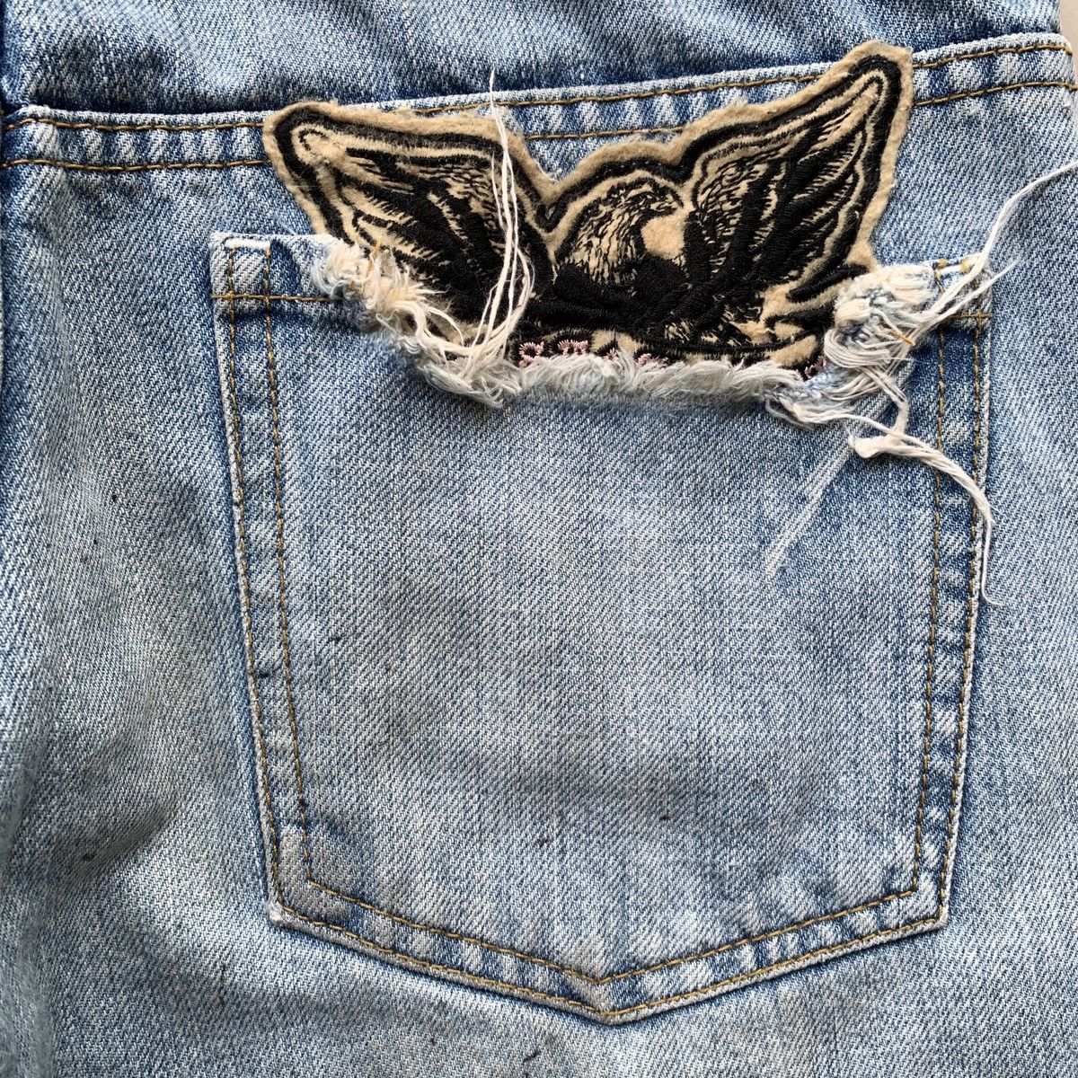 14th Addiction 2000s Lust x GladNews Patchwork Rockstar Distressed Jeans Size US 30 / EU 46 - 14 Thumbnail