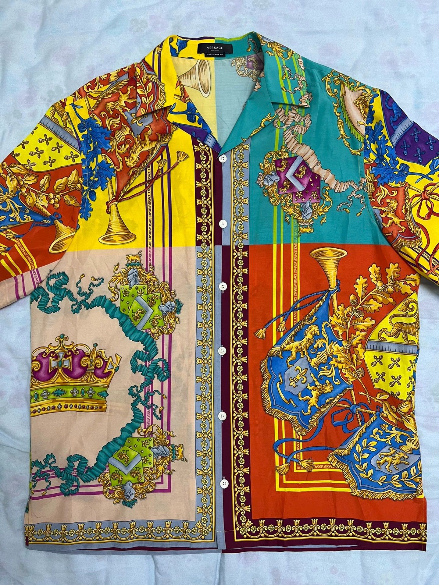 Versace Versace Runway Floral OS Oversized Shirt Men's 50 Size US M / EU 48-50 / 2 - 1 Thumbnail