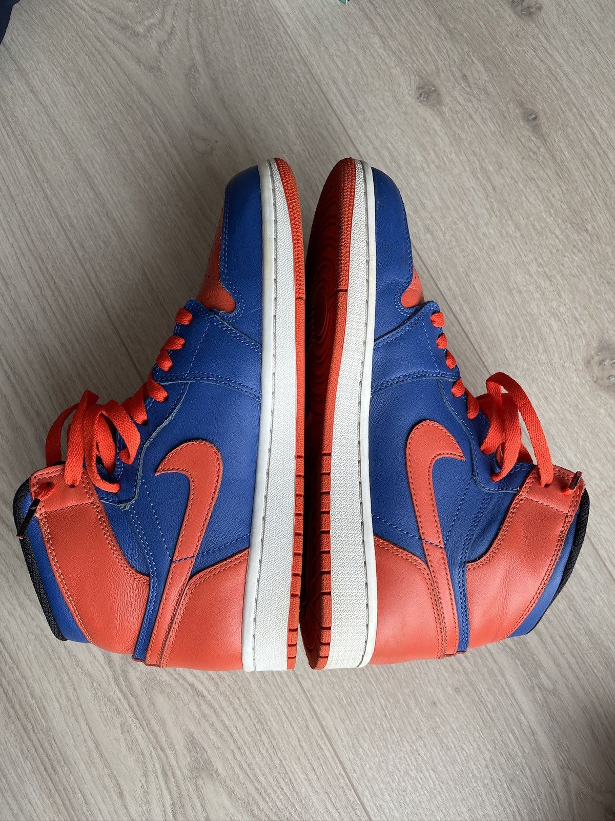 Jordan Brand Air Jordan 1 High Knicks NYK 42 8.5 Orange blue Size US 8.5 / EU 41-42 - 3 Thumbnail