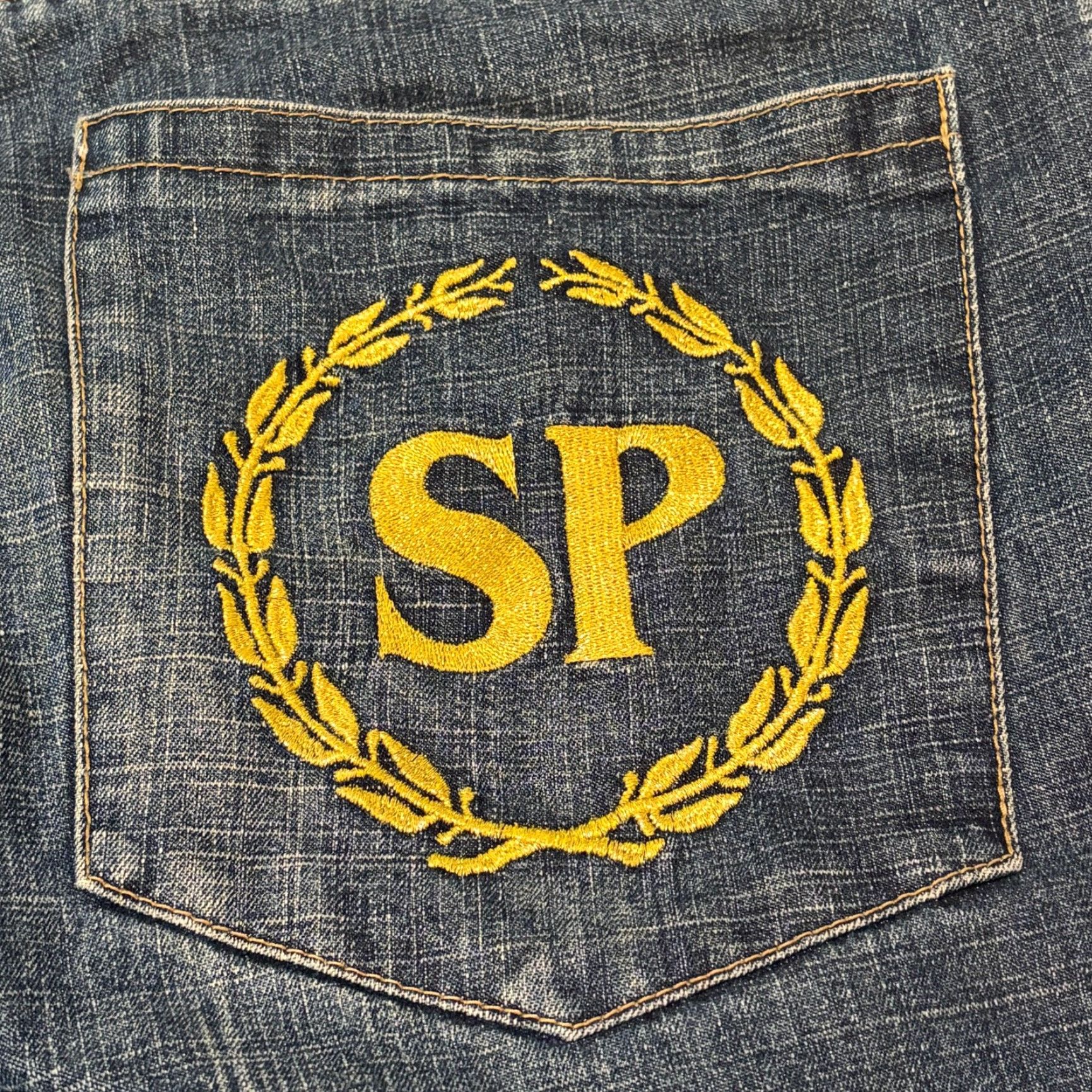 Southpole VINTAGE SouthPole Jeans Mens 34x30.5 Blue Embroidered Baggy Hip-Hop Y2k 90s Wide-Leg Relaxed Denim 5-Pocket Mens Size US 34 / EU 50 - 2 Thumbnail