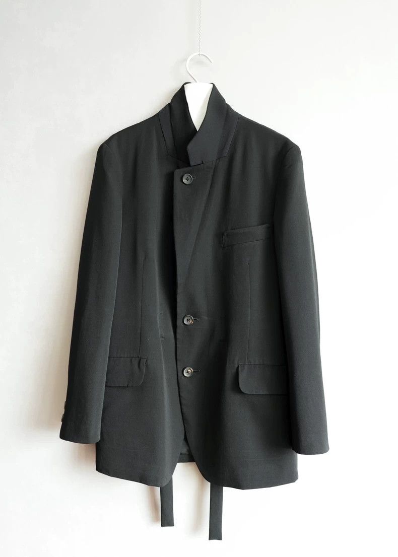 Yohji Yamamoto Yohji Yamamoto Black Jacket with Ties Size US S / EU 44-46 / 1 - 1 Thumbnail