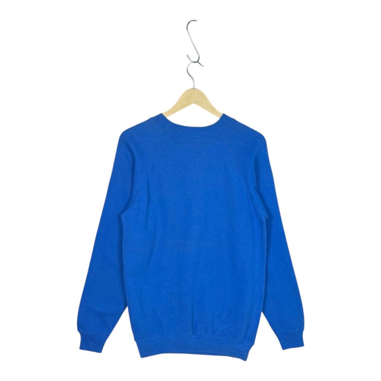 Vintage Vintage 90s Hanes Merck Pharma Promo Sweatshirt Blue M Size US M / EU 48-50 / 2 - 2 Thumbnail