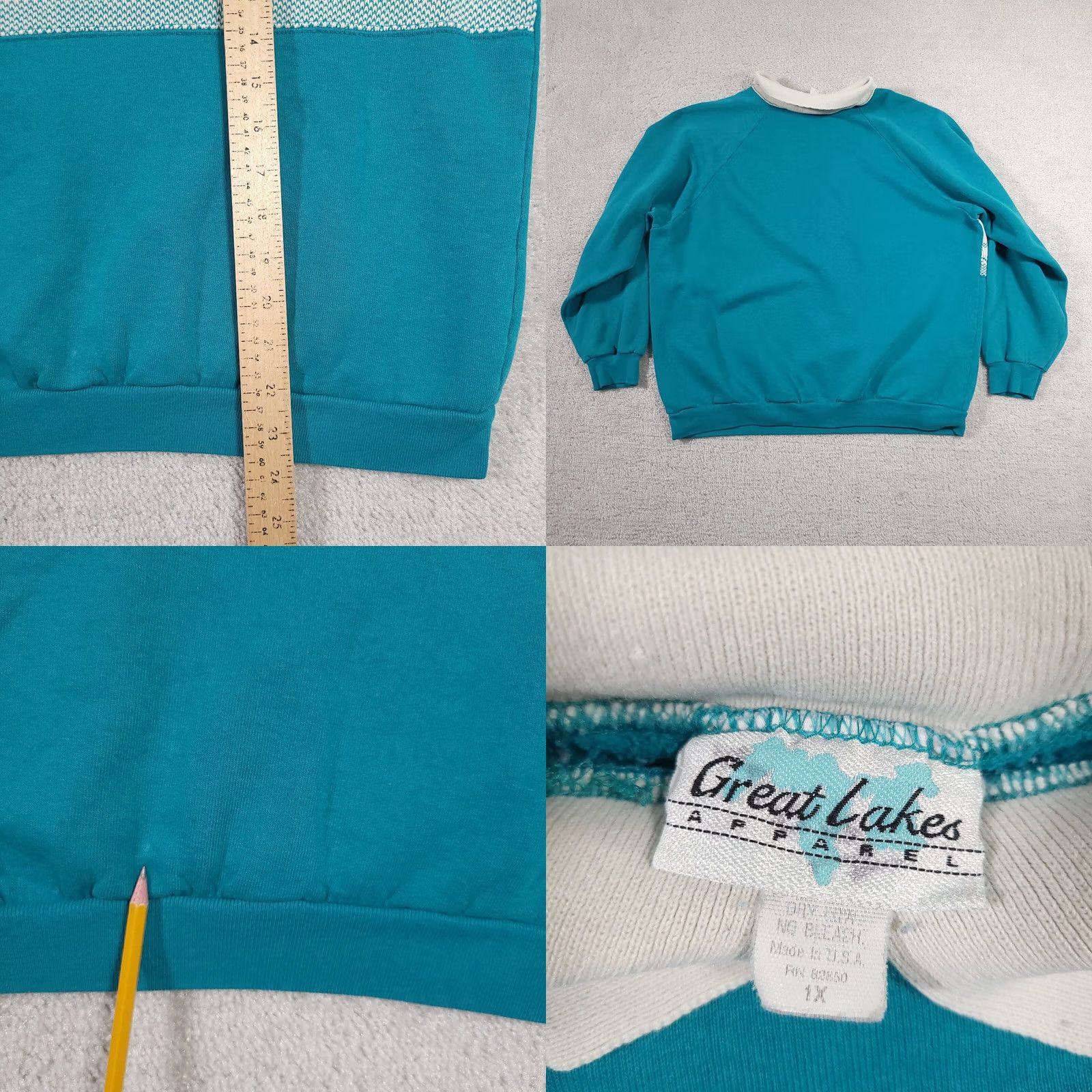 Vintage VINTAGE Great Lakes Apparel Blue Long Sleeve Desert Scene Sweatshirt Size 1X Men? Women? Size XL / US 12-14 / IT 48-50 - 9 Thumbnail