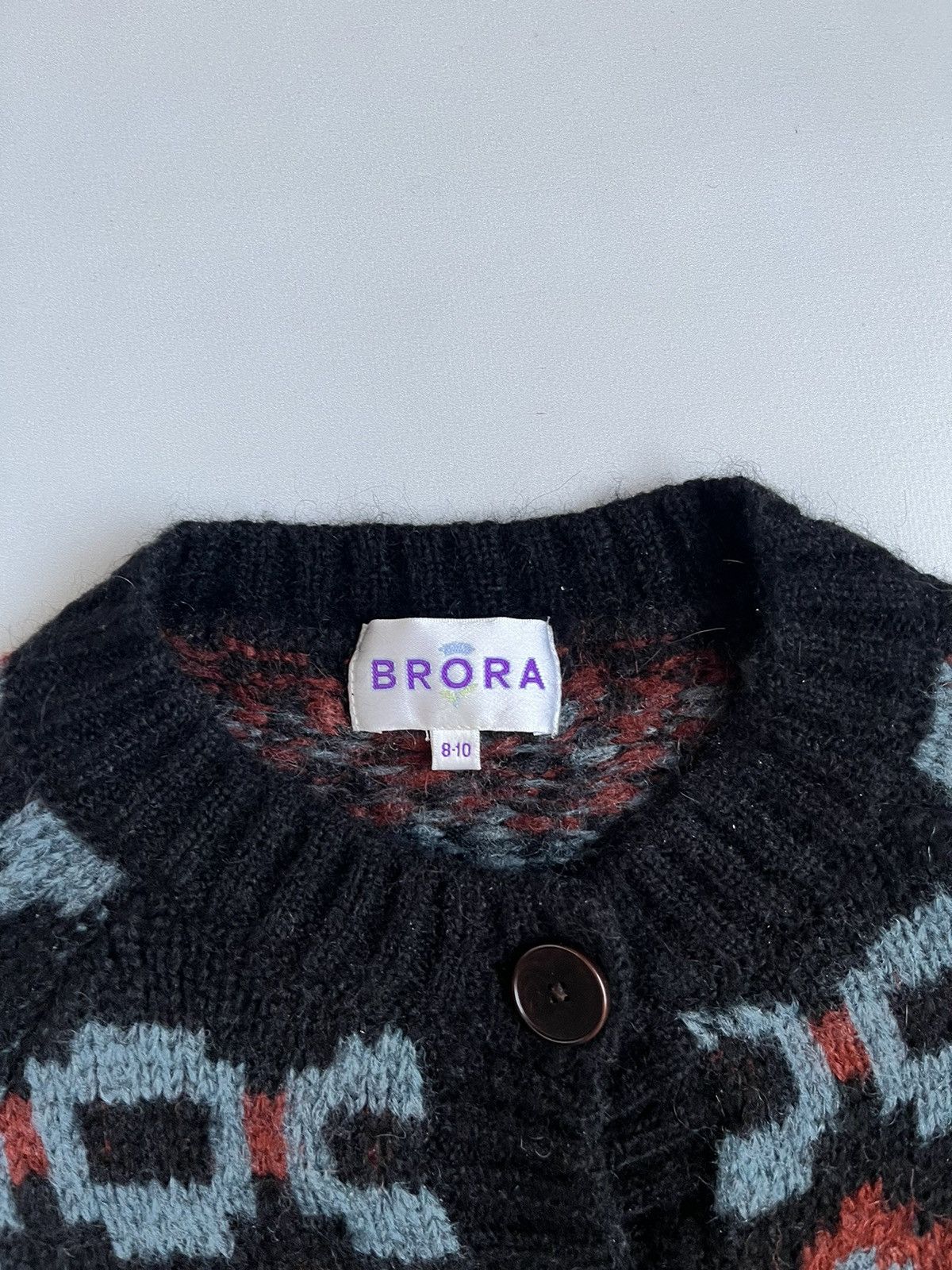 Other Brora Women Wool Alpaca Pattern Button Cardigan Sweater Size S / US 4 / IT 40 - 3 Thumbnail