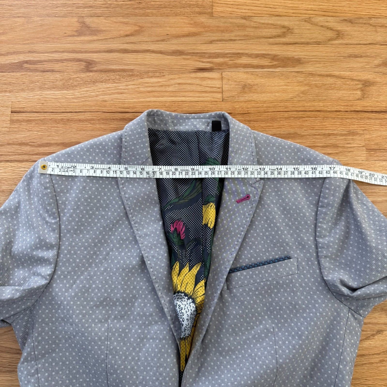 Ted Baker Ted Baker Grey Dotted Sports Coat Small Size US S / EU 44-46 / 1 - 5 Thumbnail