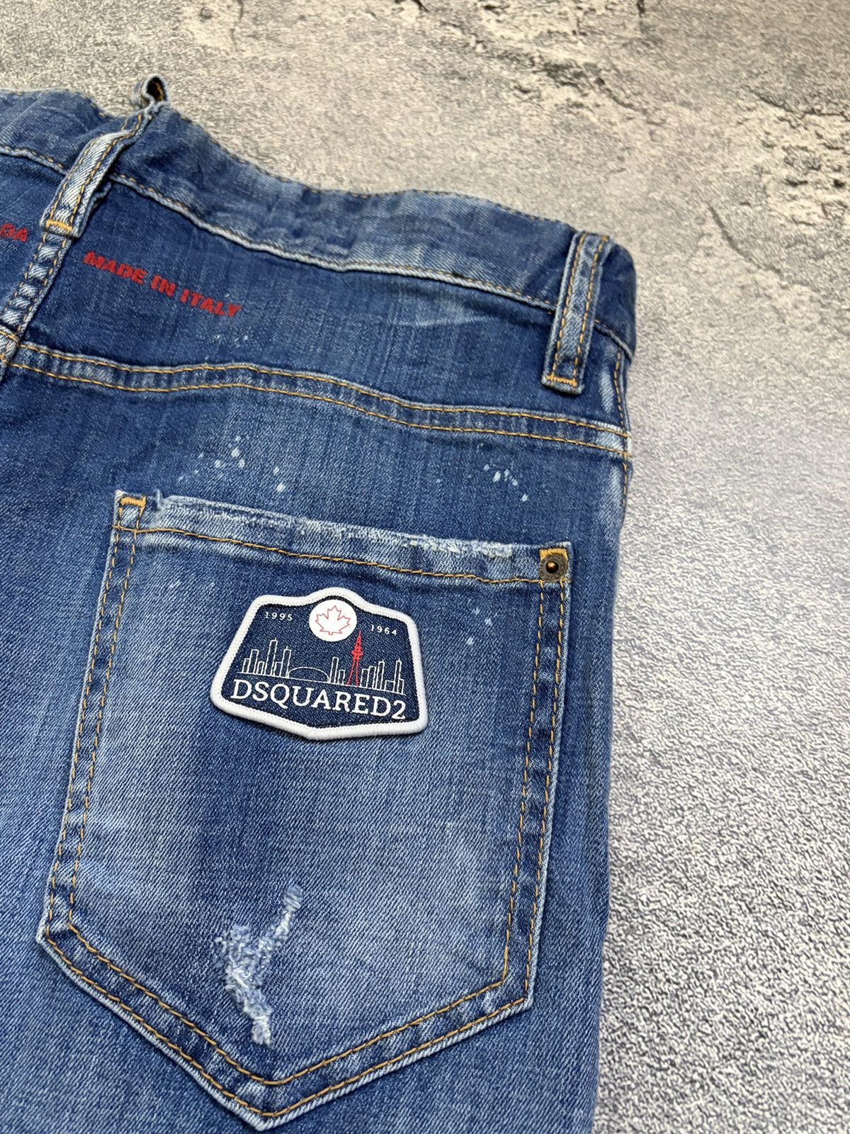 Dsquared2 DSQUARED2 Archive Distressed Patchwork Paint Blue Jeans 48 Size US 32 / EU 48 - 12 Thumbnail