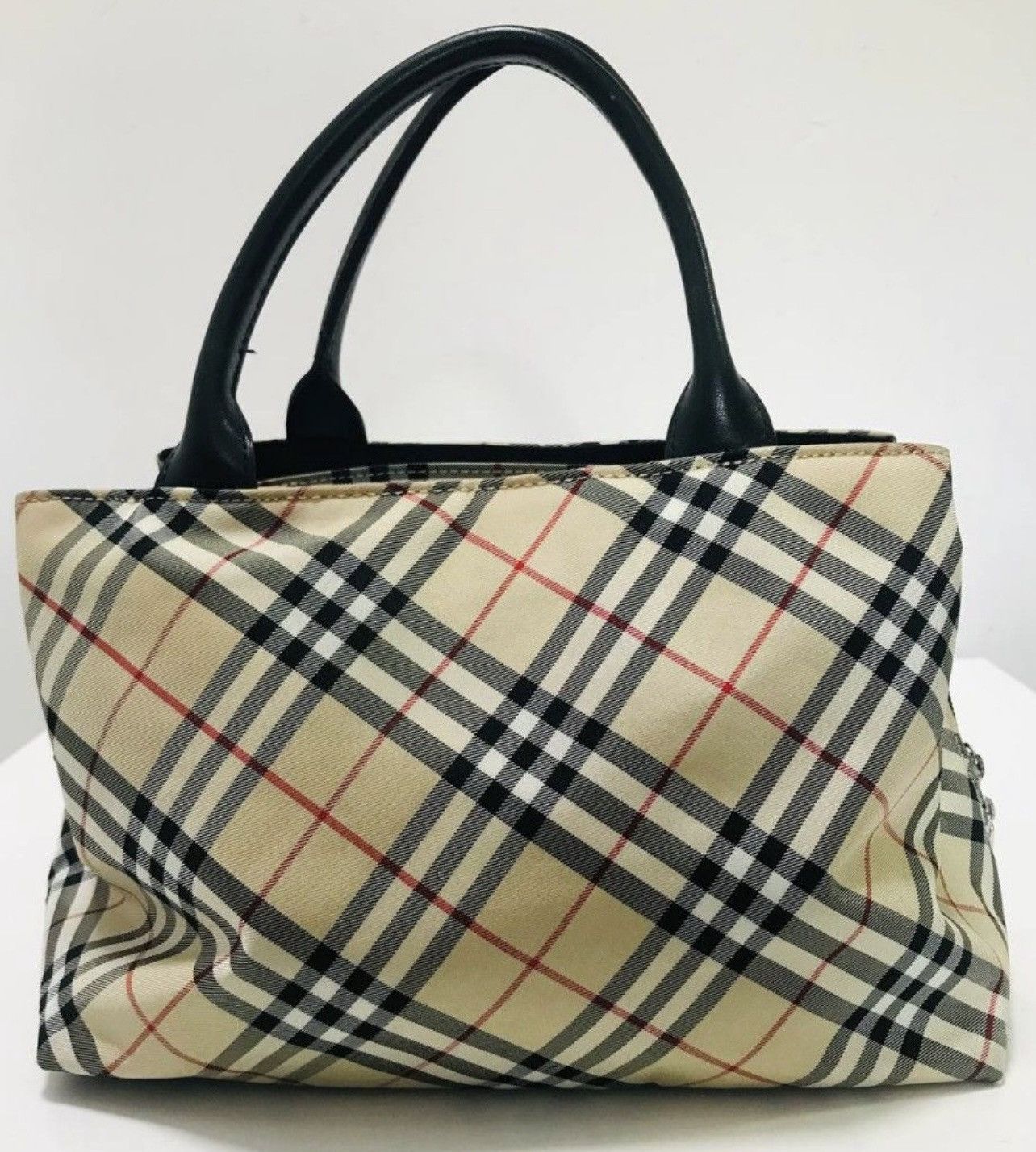 Burberry BURBERRY BLIE LABLE NOVA CHECK HAND BAG NYLON Size ONE SIZE - 1 Thumbnail