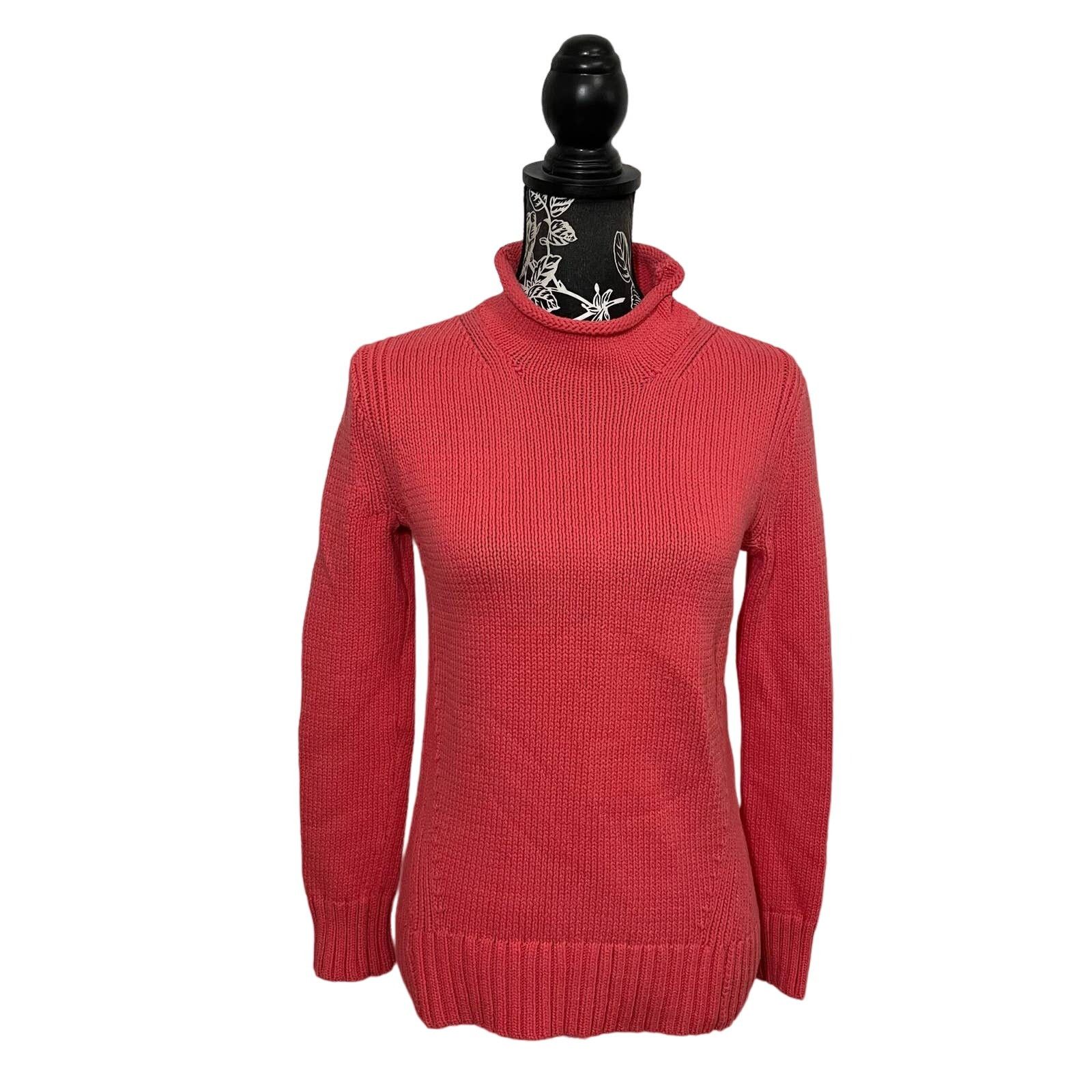 J.Crew J. Crew Always 1988 Rollneck Knit Sweater Coral - Size XS Size XS / US 0-2 / IT 36-38 - 1 Thumbnail