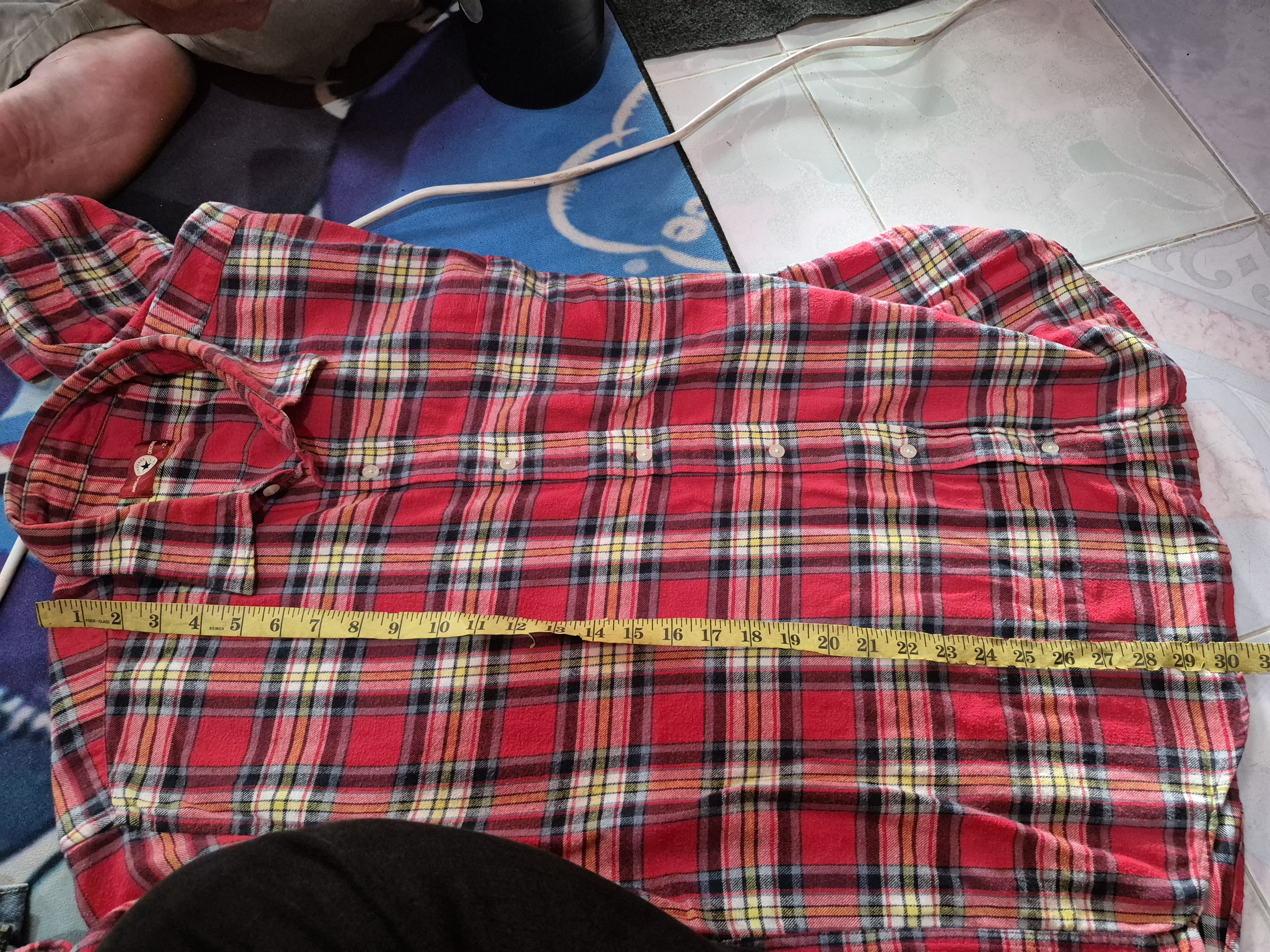 Converse 🔥 Converse Checkered Tartan Flannel Button Up Shirt Size US XXL / EU 58 / 5 - 11 Thumbnail
