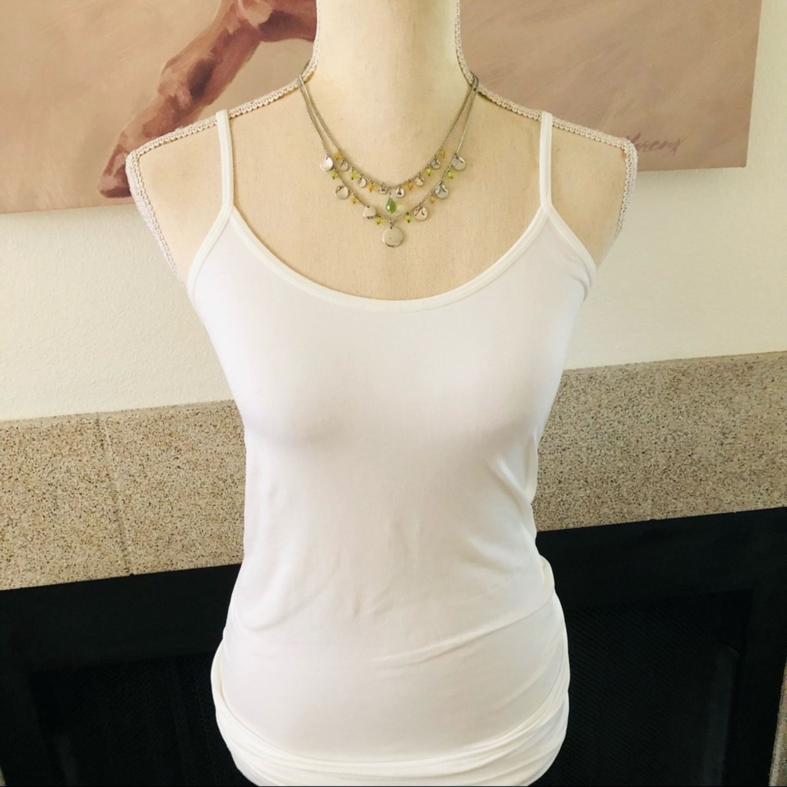 Jewelry Lia Sophia silver disc faceted glass crystal necklace Size ONE SIZE - 3 Thumbnail
