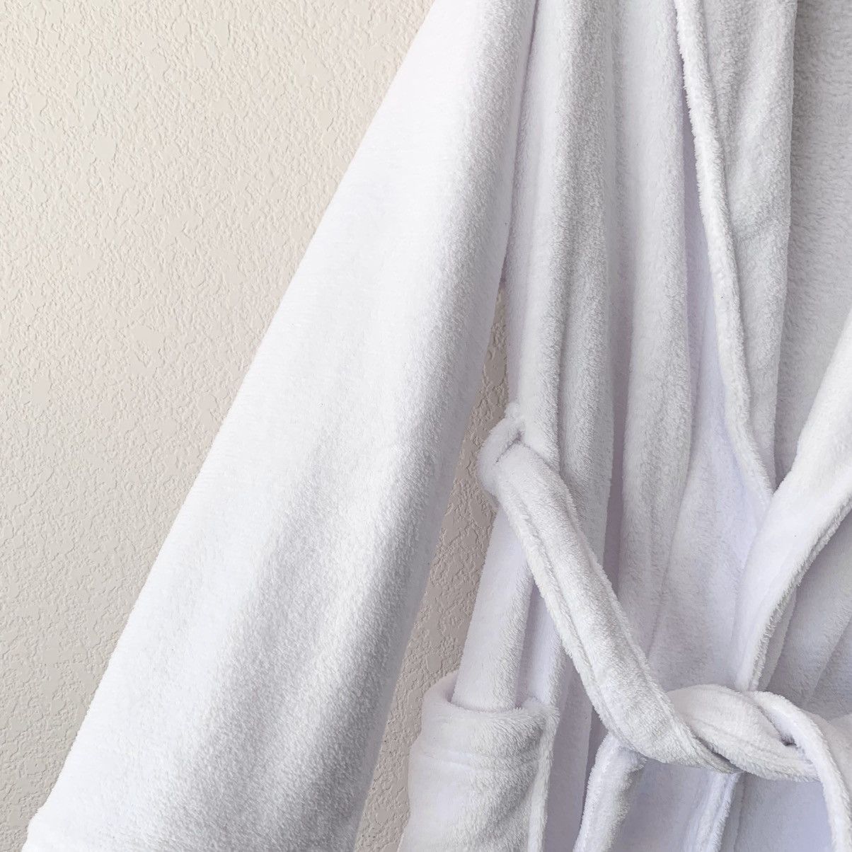 Ralph Lauren polo bear embroidered plush white robe