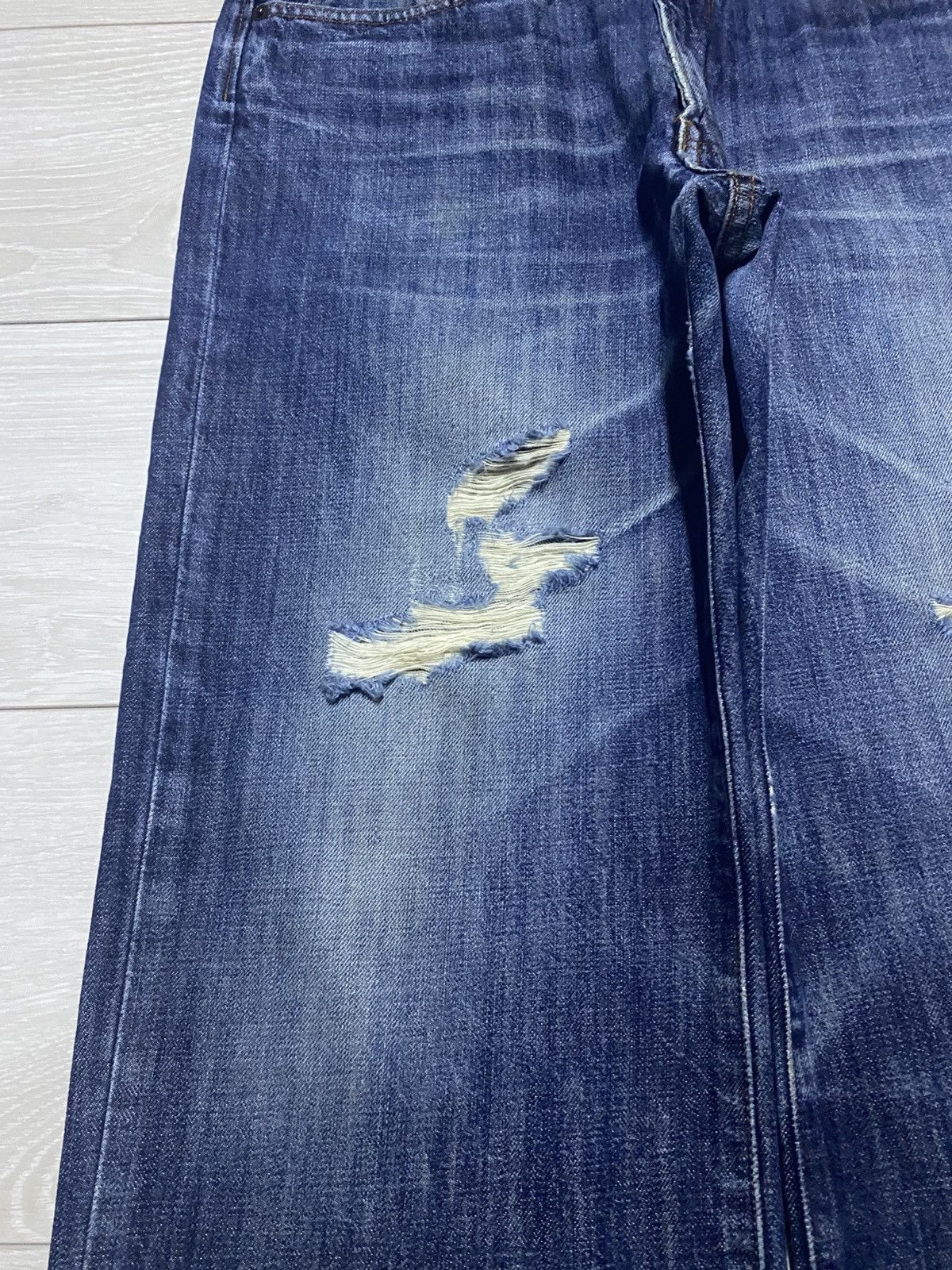 Japanese Brand Vintage Japanese Brand Gold Rush Distresssed Baggy Jeans Size US 32 / EU 48 - 7 Thumbnail