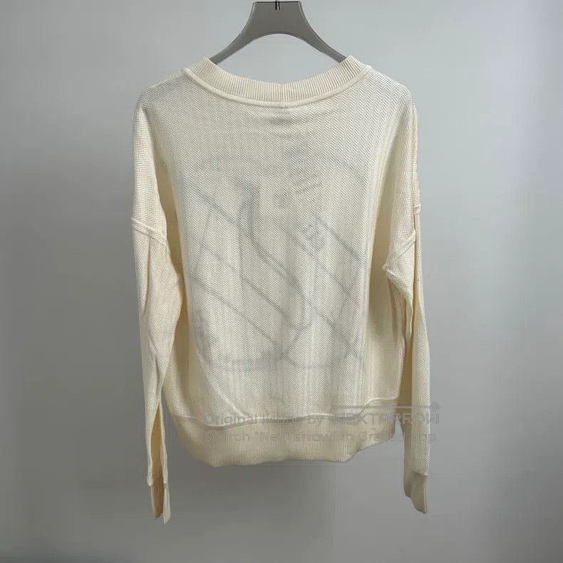 Hermes Hermes White Classic Printed Sweater Size XXS / US 00 / IT 34 - 2 Thumbnail