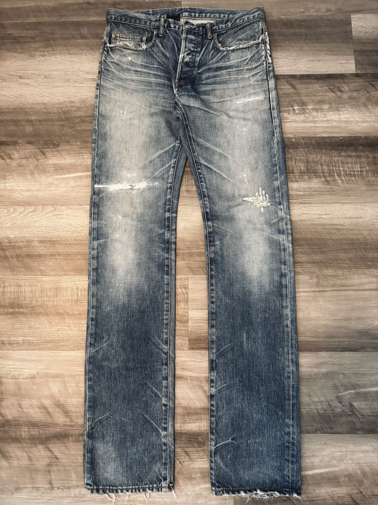 Dior Dior Homme AW03 Clawmark Denim Size US 31 - 1 Thumbnail