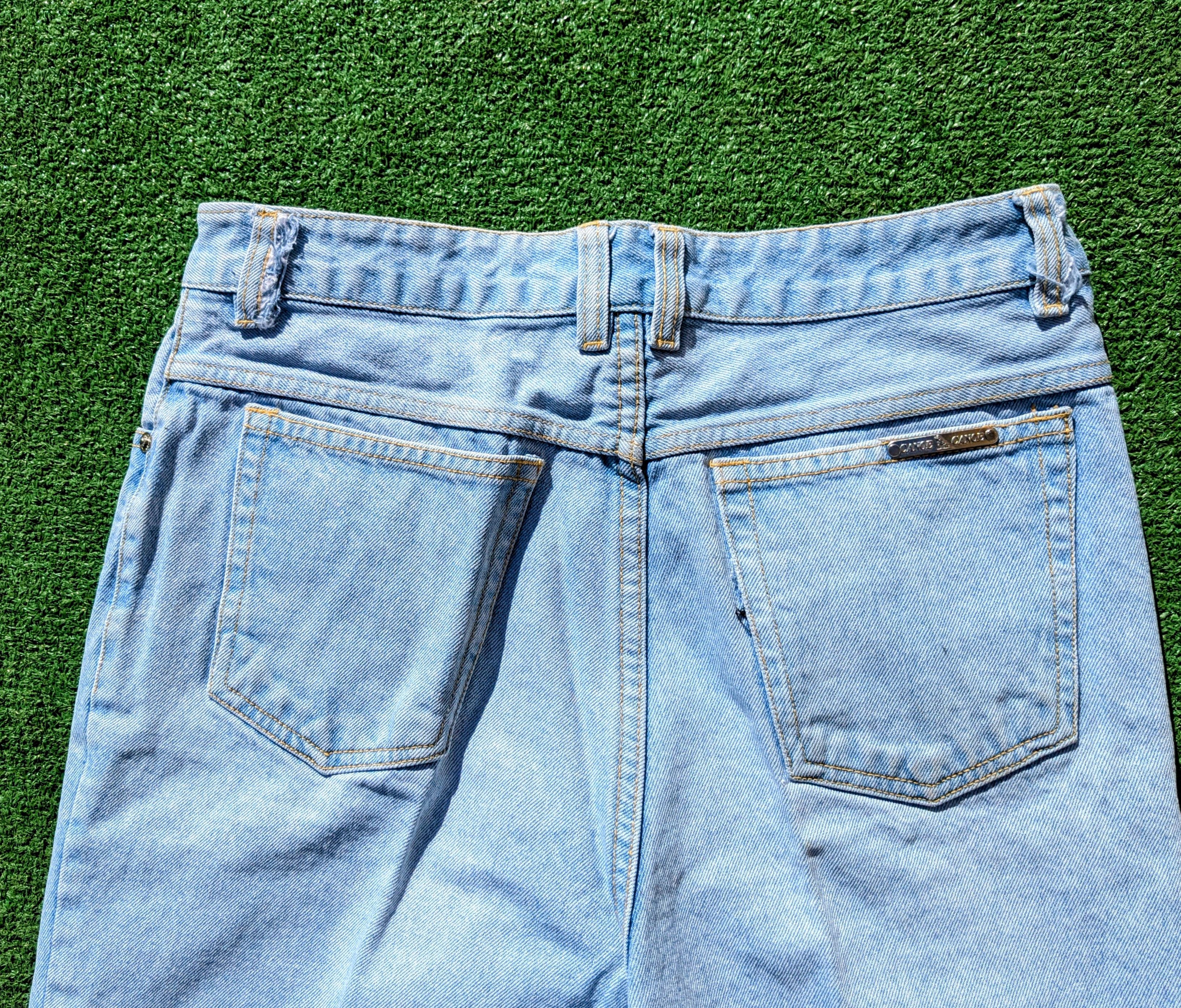 Vintage VTG 1990s High Waist Canoe Canton 5-Pocket 34/28 Denim Jeans Size 34" / US 12 / IT 48 - 7 Thumbnail