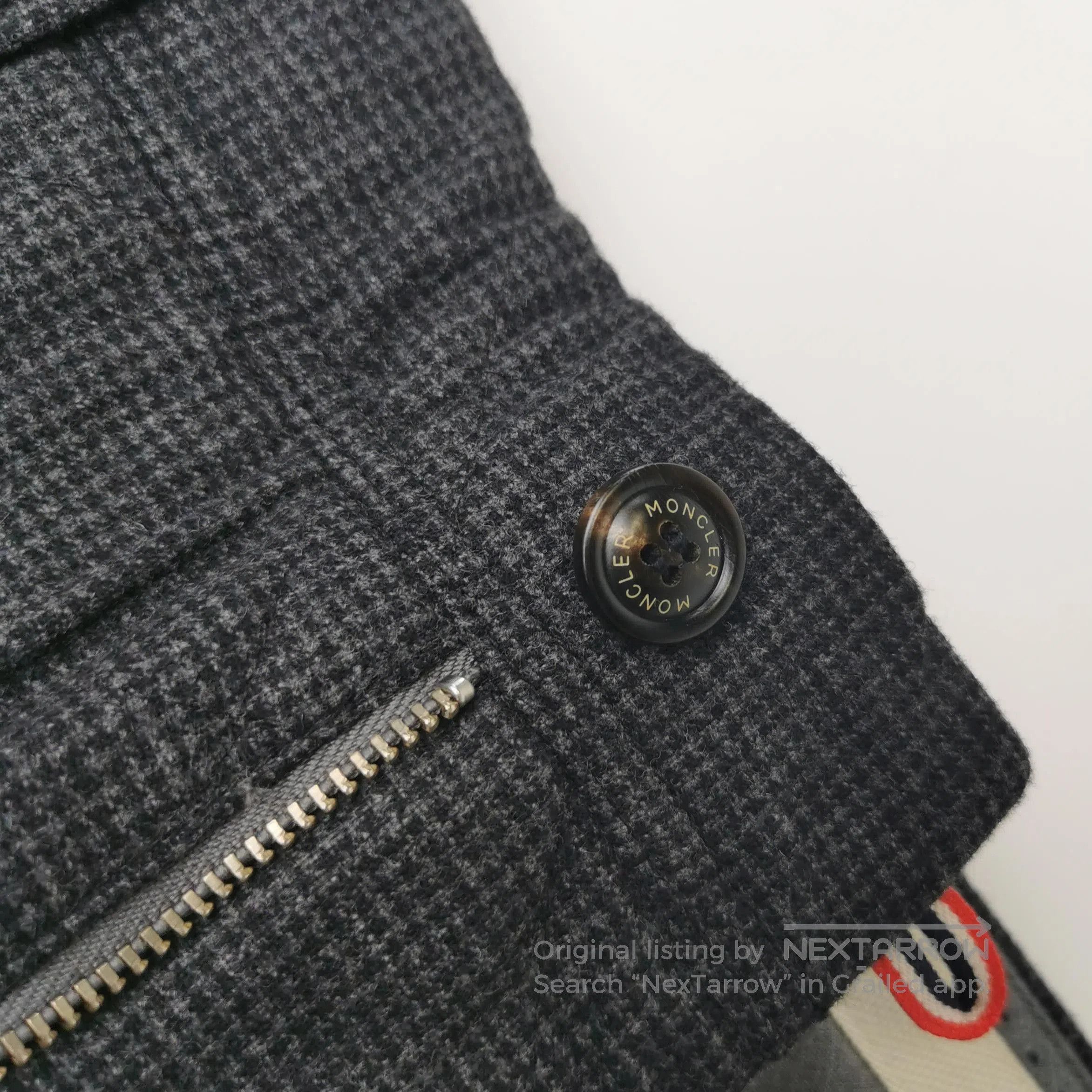 Moncler Moncler Wool Quilted Buttoned Pants Size L/50. Size US 34 / EU 50 - 1 Thumbnail