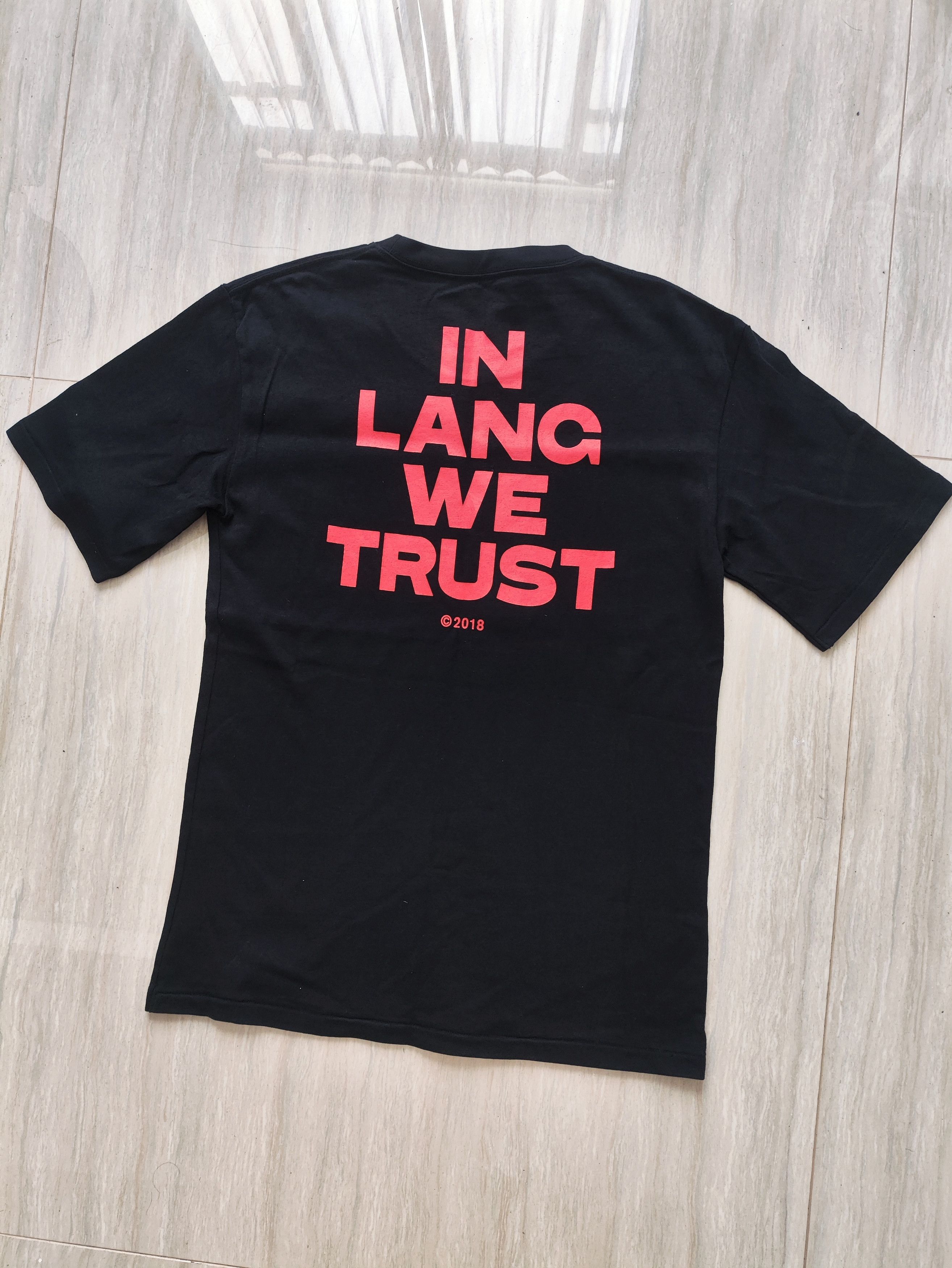 Helmut Lang SS18 Shayne Oliver In Lang We Trust T-shirt Size US XL / EU 56 / 4 - 3 Thumbnail