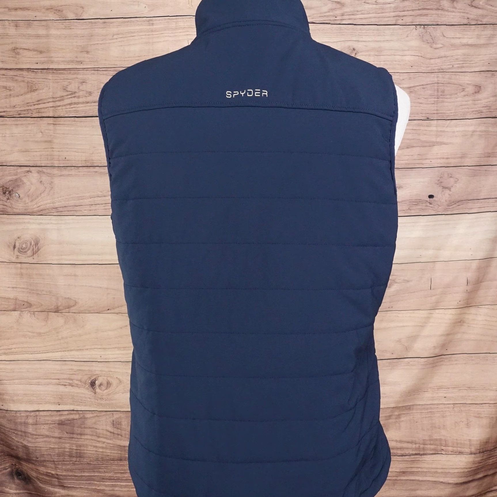 Spyder Spyder Vest Womens 2XL Navy Blue Full Zip Lightweight Outdoor Insulated Logo Size XXL / US 16-18 / IT 52-54 - 5 Thumbnail