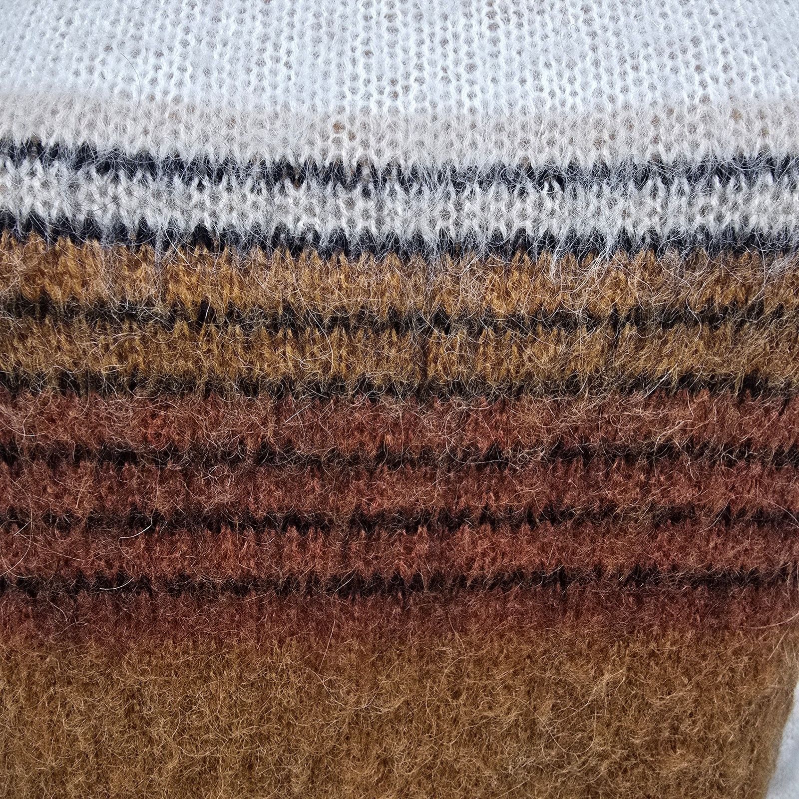 FRNCH FRNCH Paris Sweater Mohair Blend M/ L Colorblock Stripe Size M / US 6-8 / IT 42-44 - 5 Thumbnail