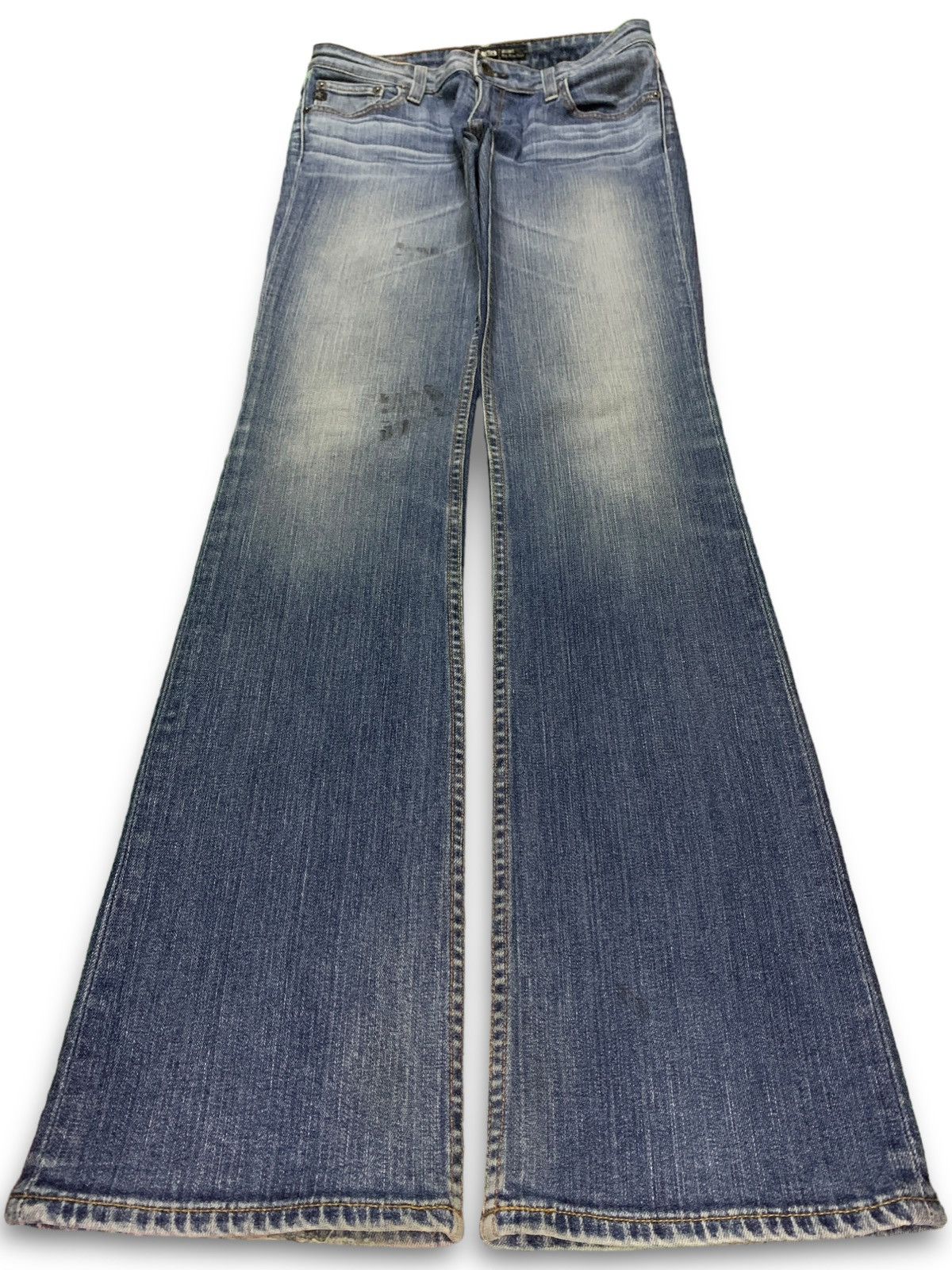 Japanese Brand SALES🔥Vintage Japanese Brand Blue Wash Flare Style Jeans Size 29" - 1 Thumbnail