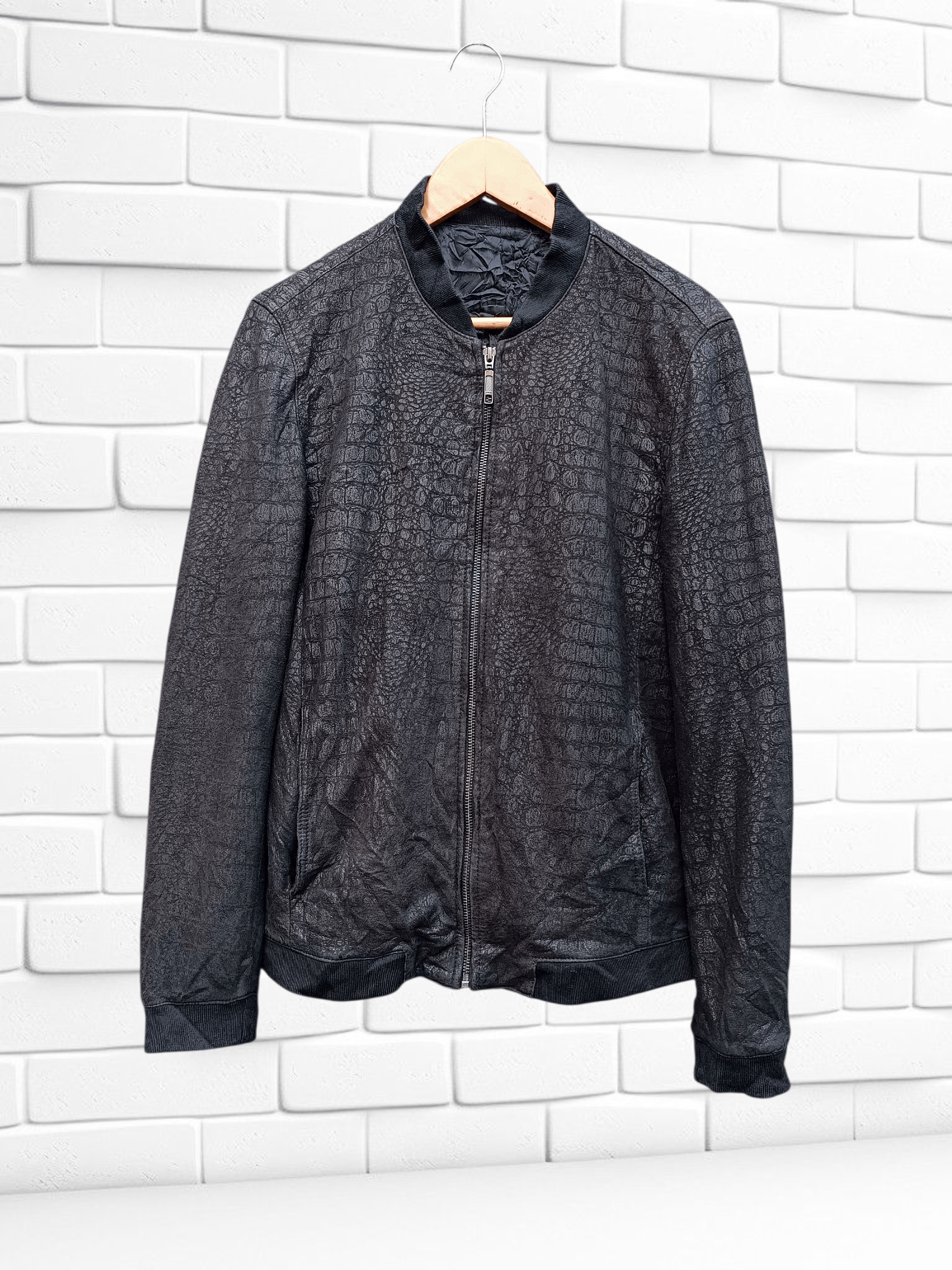 Japanese Brand Pattern Alligator Leather Jacket Size US M / EU 48-50 / 2 - 2 Thumbnail