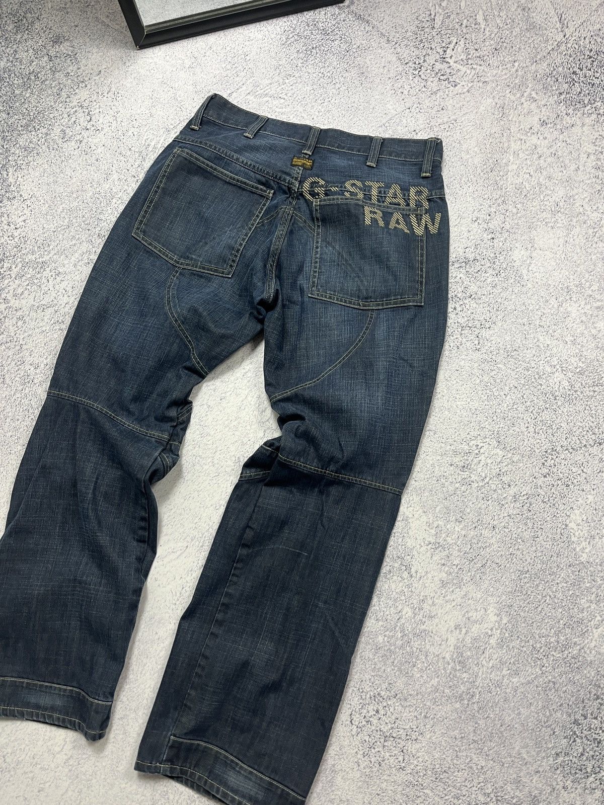 G-Star G-STAR Raw Big Logo Denim Pants Jeans Streetwear Hype 34x32 Size US 32 / EU 48 - 5 Thumbnail
