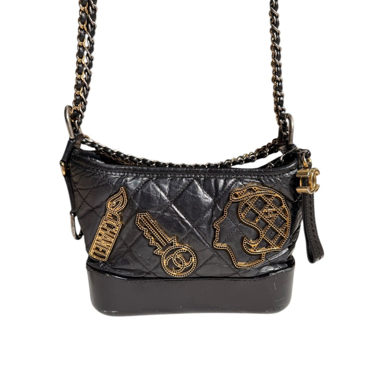 Chanel Gabrielle embellished quilted chainlink hobo Size ONE SIZE - 1 Thumbnail