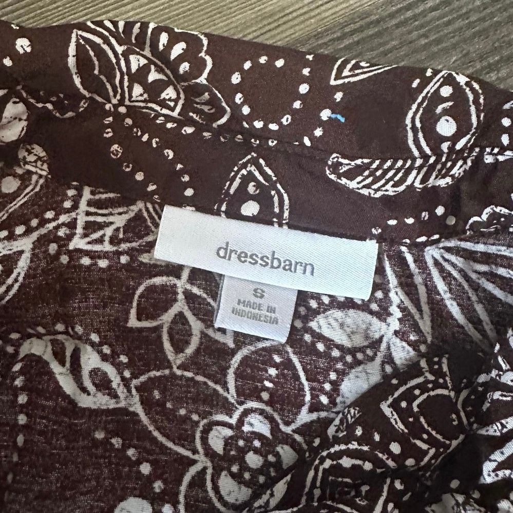 Other dressbarn floral brown button up shirt Size S / US 4 / IT 40 - 3 Thumbnail