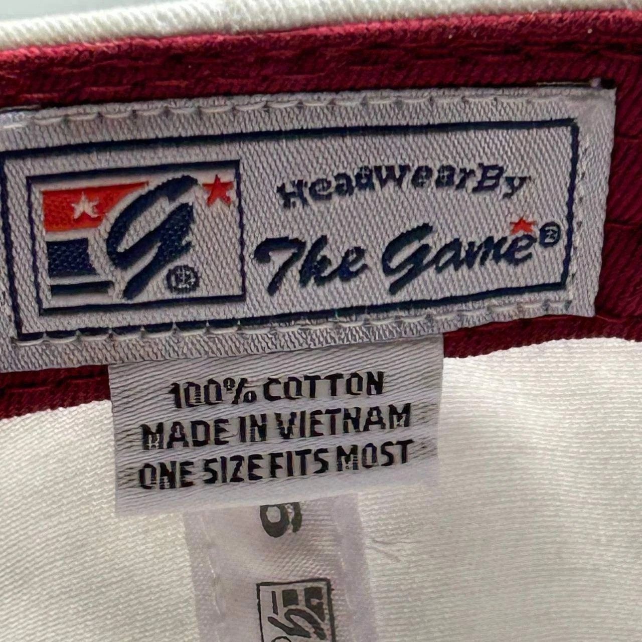 The Game South Carolina Gamecocks Hat Men White Red Snap Back Cotton Size ONE SIZE - 3 Thumbnail