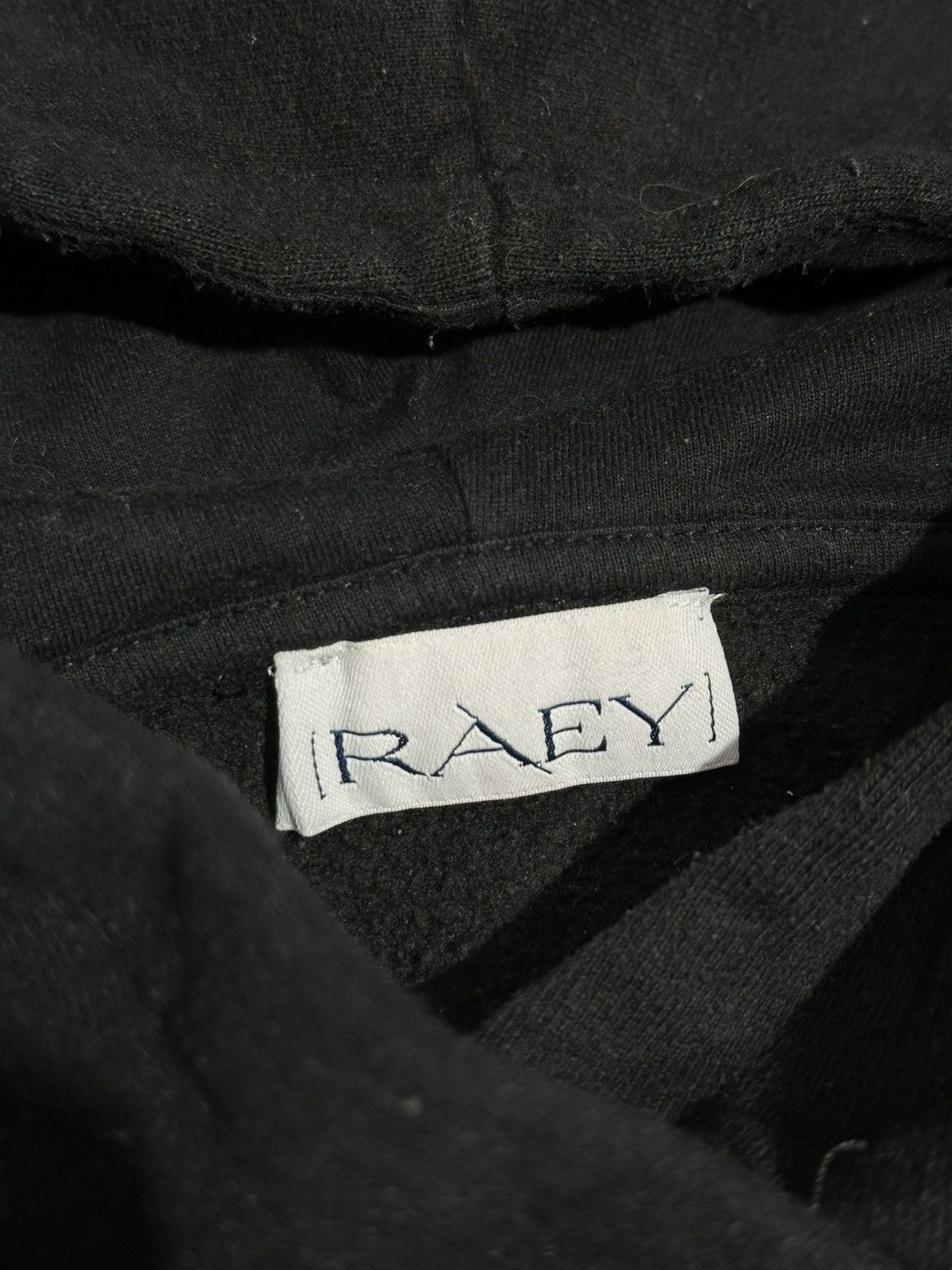 The Recycled Planet RAEY Designer Oversized Boxy-fit Black Hoodie Size US XL / EU 56 / 4 - 5 Thumbnail
