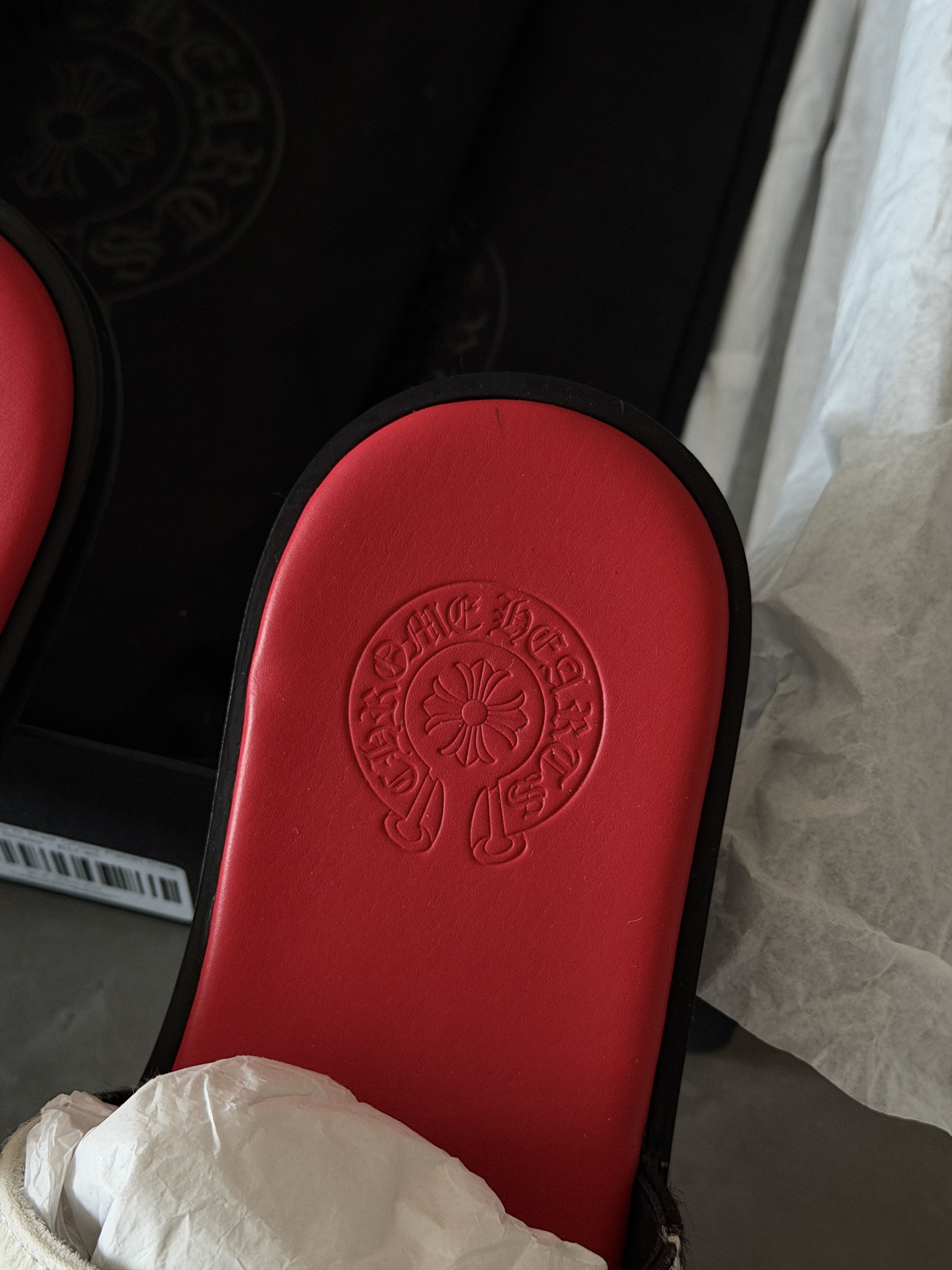 Chrome Hearts Chrome hearts Red patch cow slides Size US 7 / EU 40 - 5 Thumbnail