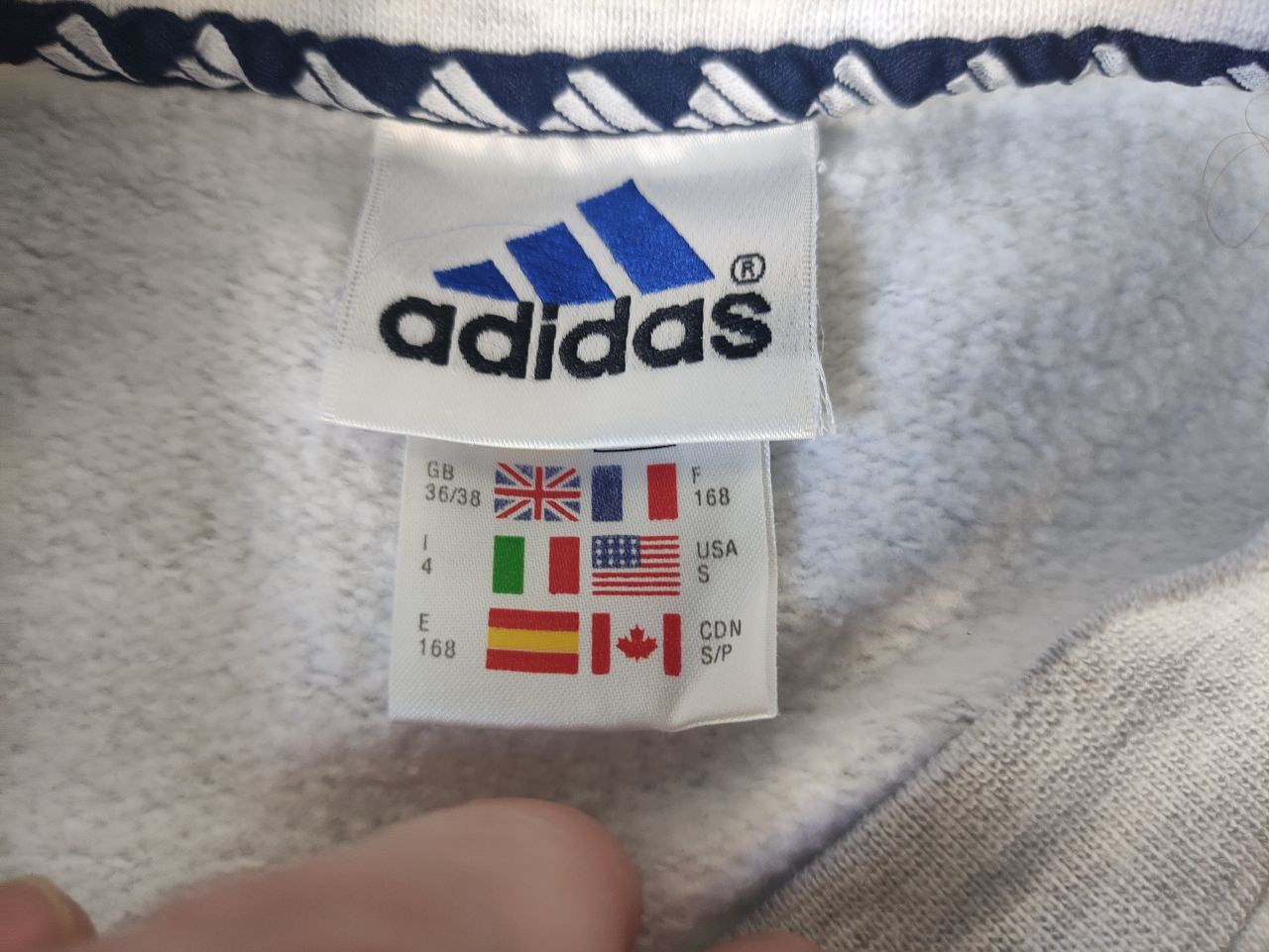 Adidas Vintage 90s Adidas Embroidered Big Logo Sweatshirt Size S Size US S / EU 44-46 / 1 - 4 Thumbnail