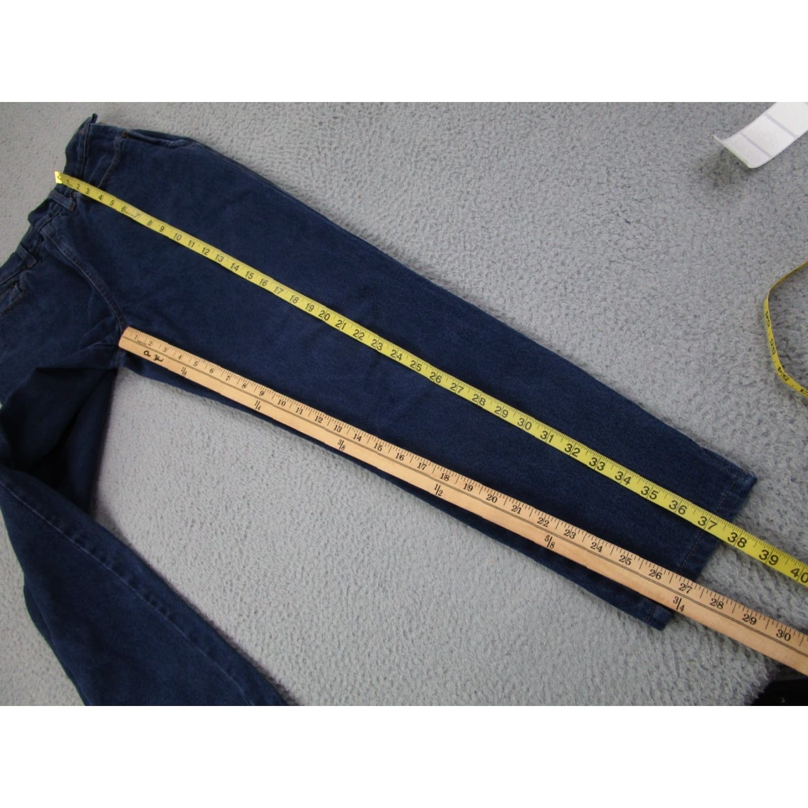 Moschino VINTAGE Moschino Jeans Womens 29 10 US High-Rise Mom 90s Hippie Boho Peace Y2K Denim Blue Pants Womens Jeans Size 32" / US 10 / IT 46 - 4 Thumbnail