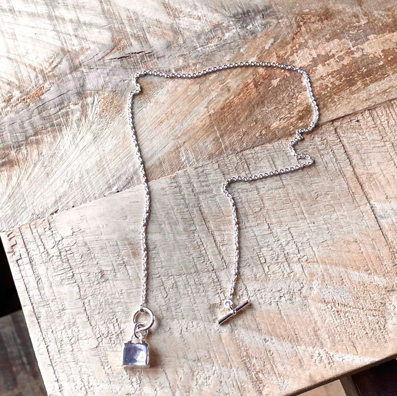 Hermes Hermès Silver Amulette Kelly Charm Chain Necklace Size ONE SIZE - 3 Thumbnail
