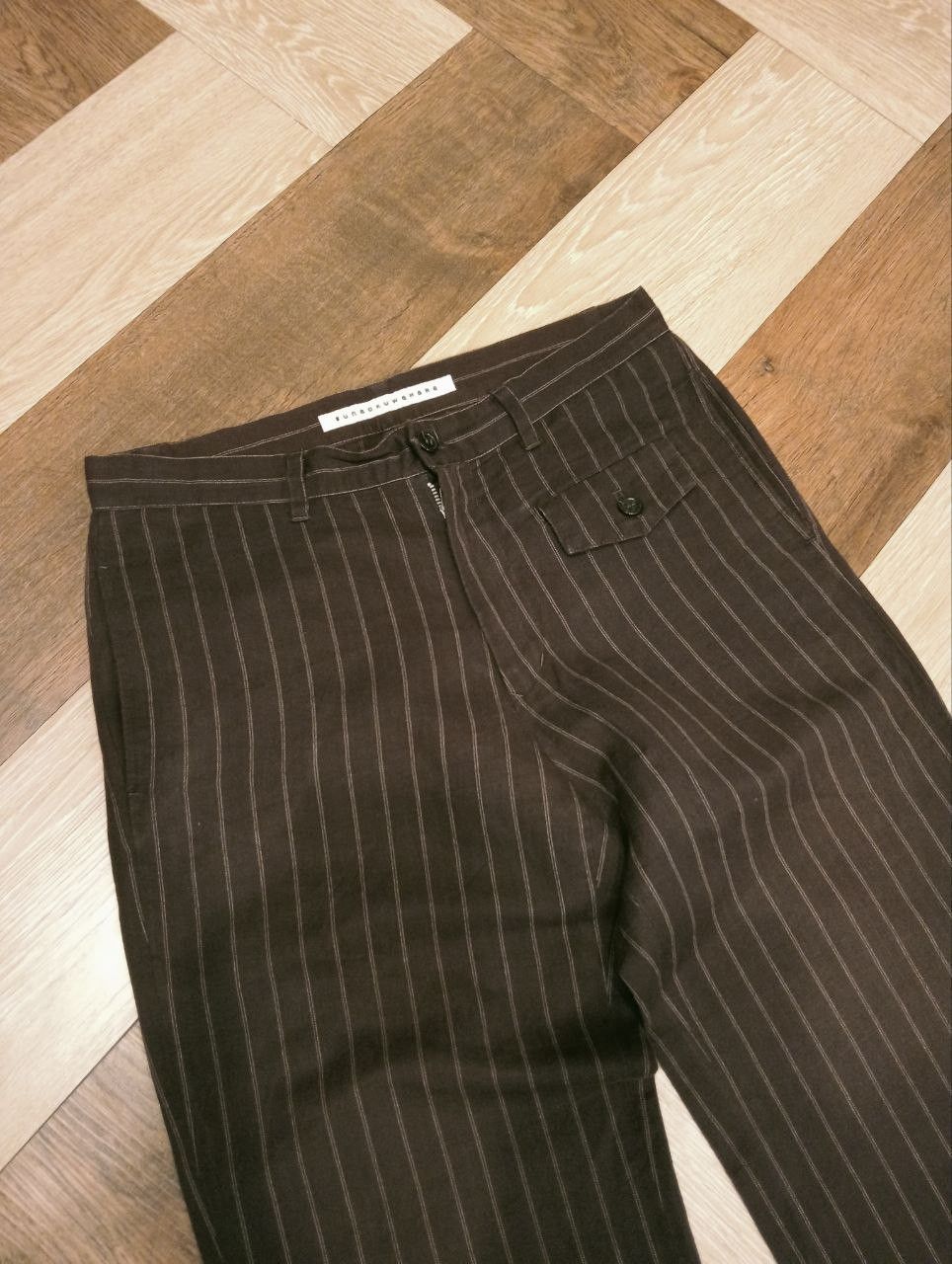 Issey Miyake VINTAGE ISSEY MIYAKE SUNAO KUWAHARA STRIPED PANTS Size 30" / US 8 / IT 44 - 3 Thumbnail