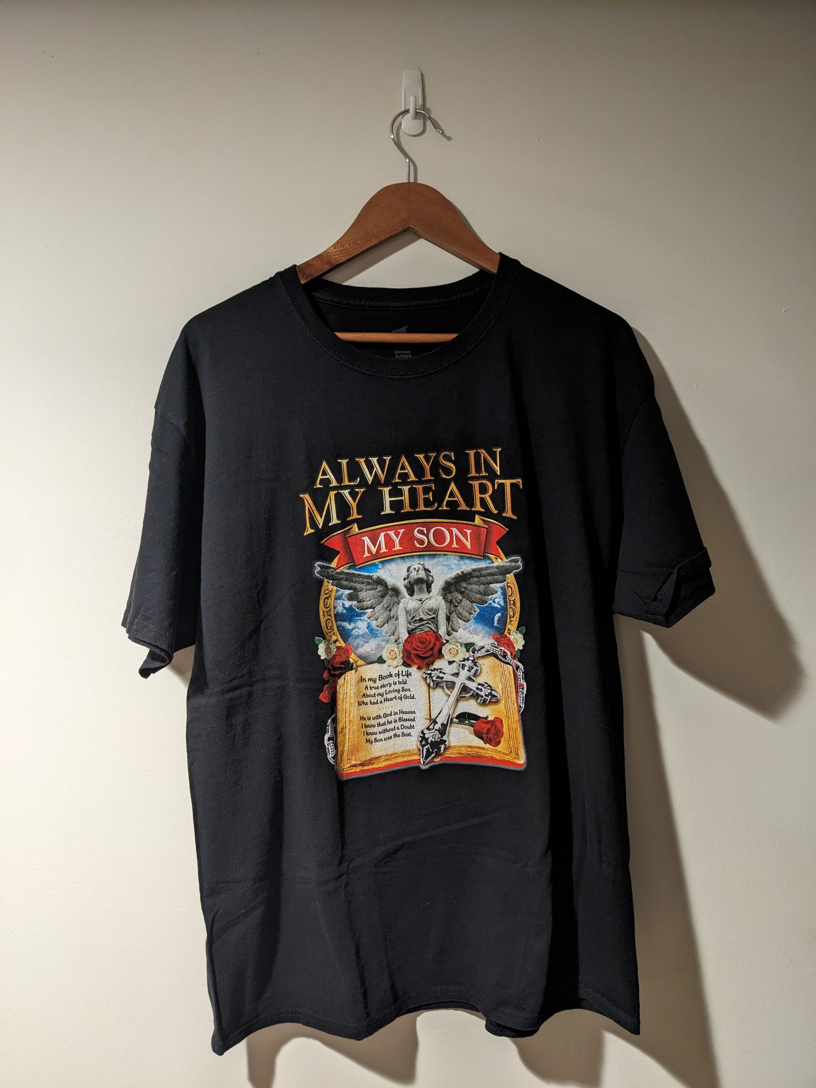 Vintage Always in my Heart My Son God Jesus Religion X-Large T-Shirt Size US XL / EU 56 / 4 - 1 Thumbnail