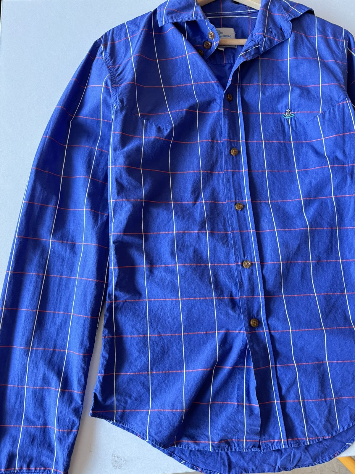 Vivienne Westwood Vintage Vivienne Westwood Button Up Checkered Long Sleeve Size S / US 4 / IT 40 - 2 Thumbnail