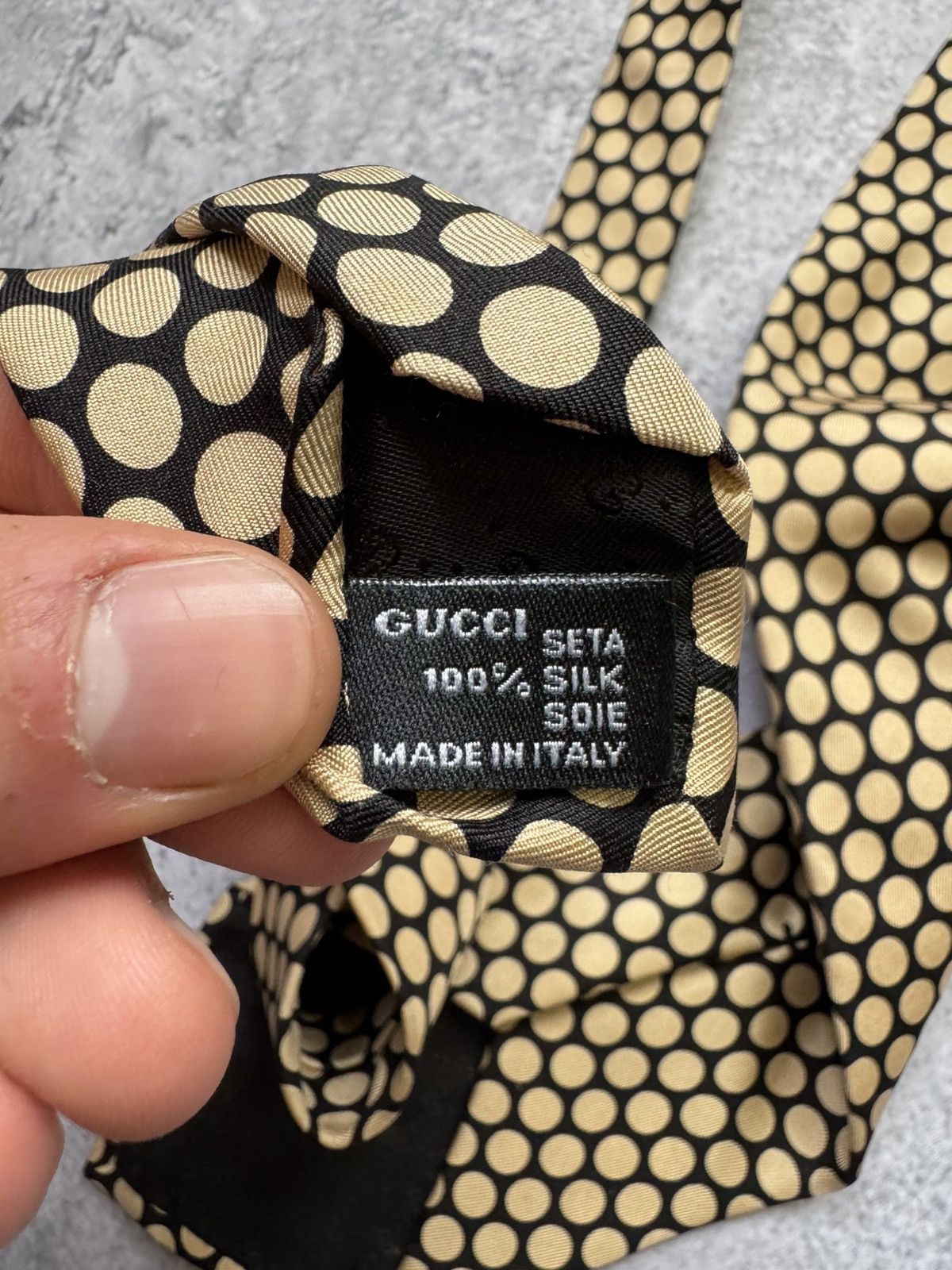 Gucci × Vintage Vintage Gucci tie Size ONE SIZE - 6 Thumbnail