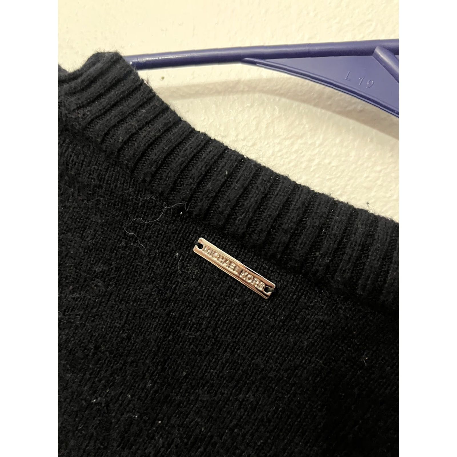 Michael Kors Michael Kors Sweater Womens Long Sleeve Pullover Size Large Black With Logo Size L / US 10 / IT 46 - 5 Thumbnail